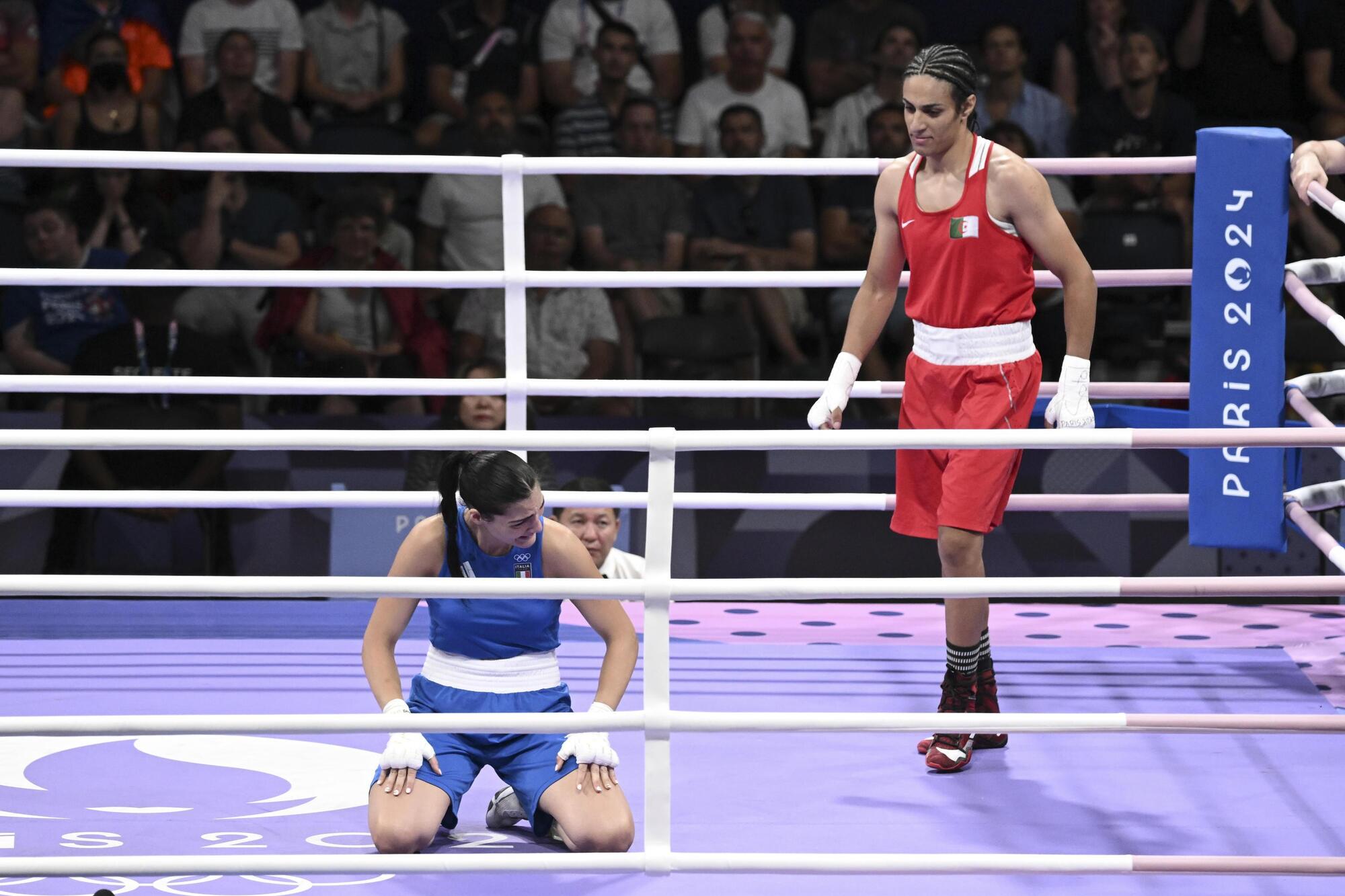Imane Khelif e Angela Carini a Parigi 2024
