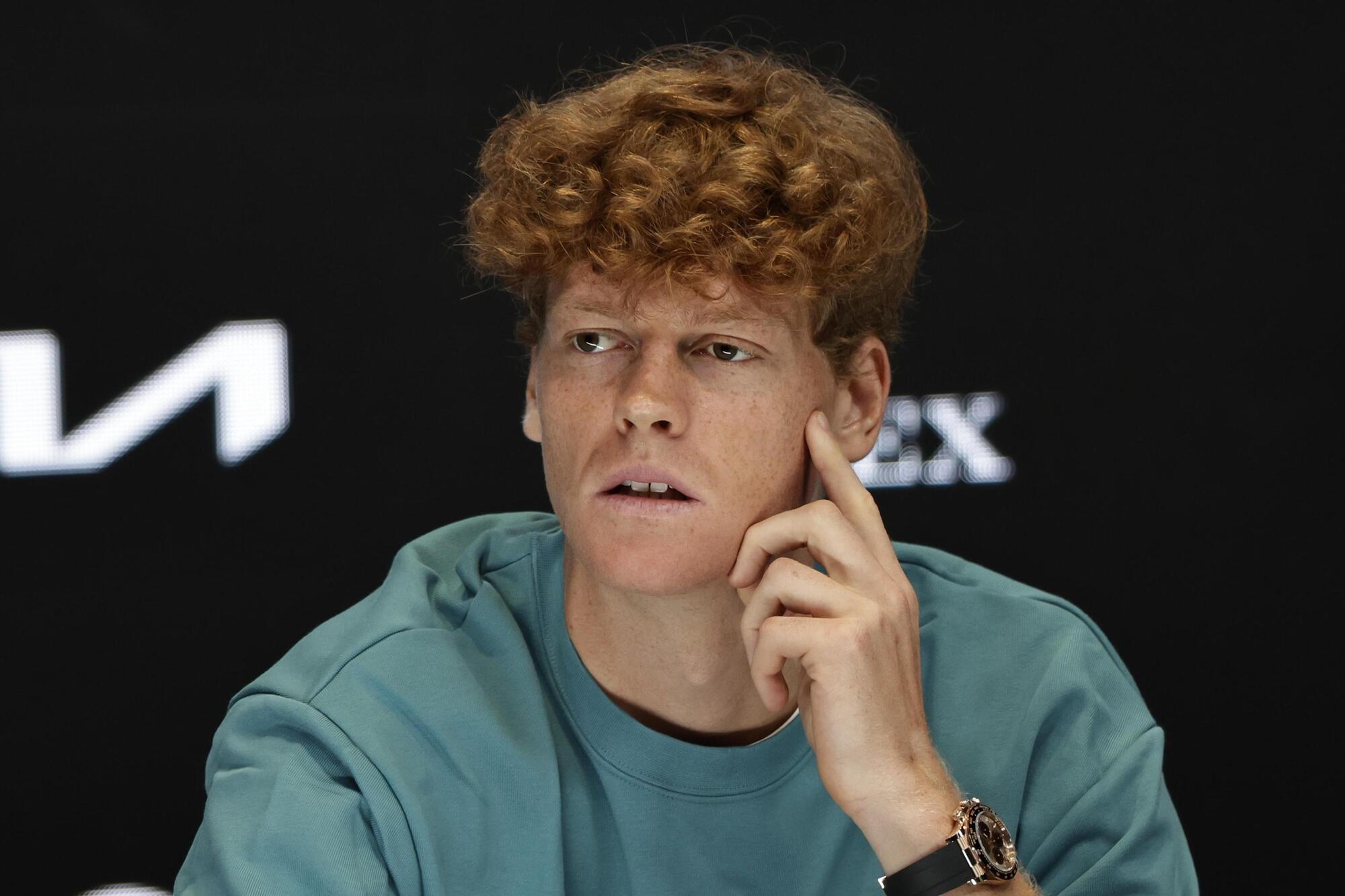 Jannik Sinner con il Rolex Daytona