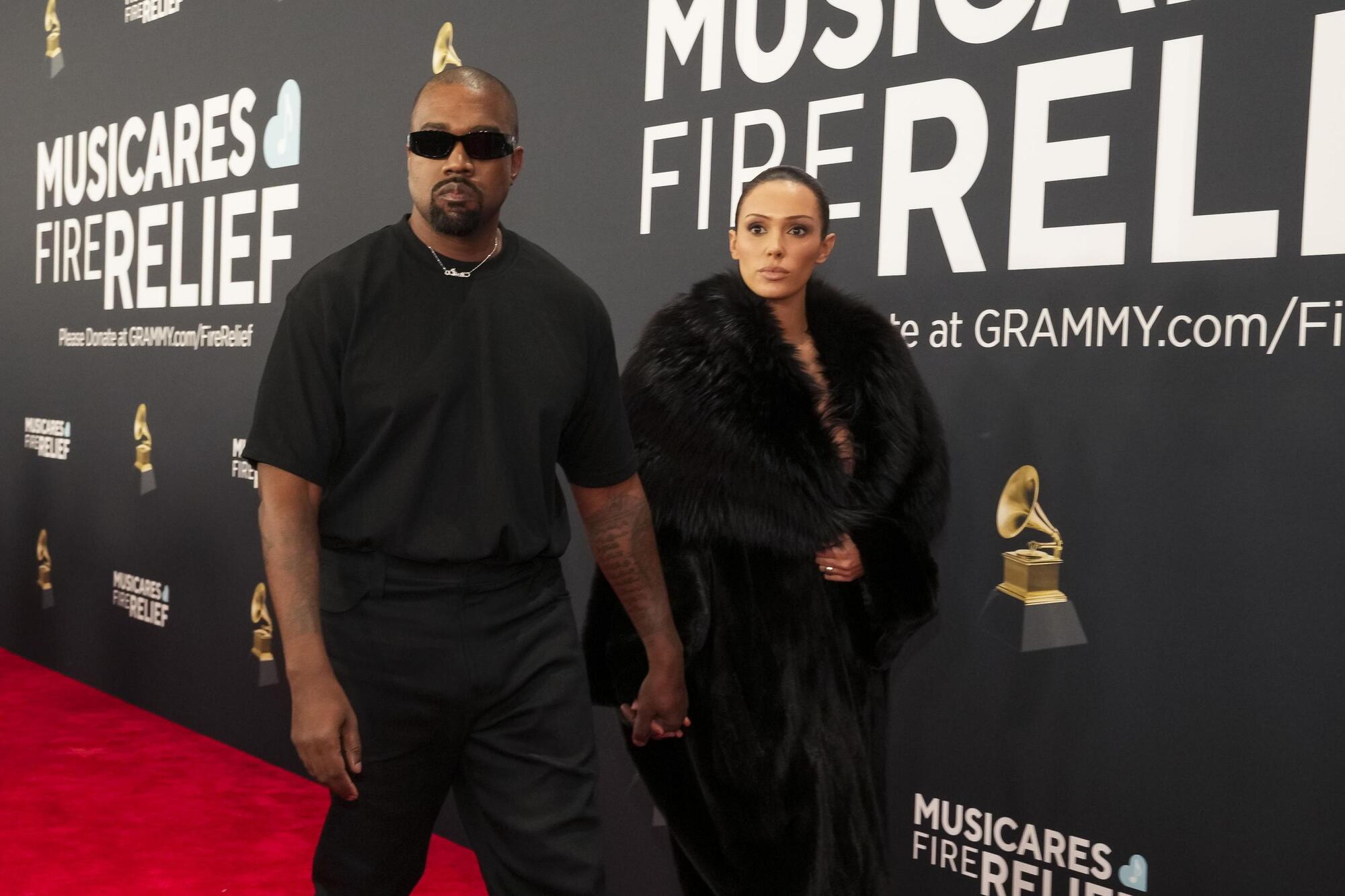Kanye West Bianca Censori Grammy Awards