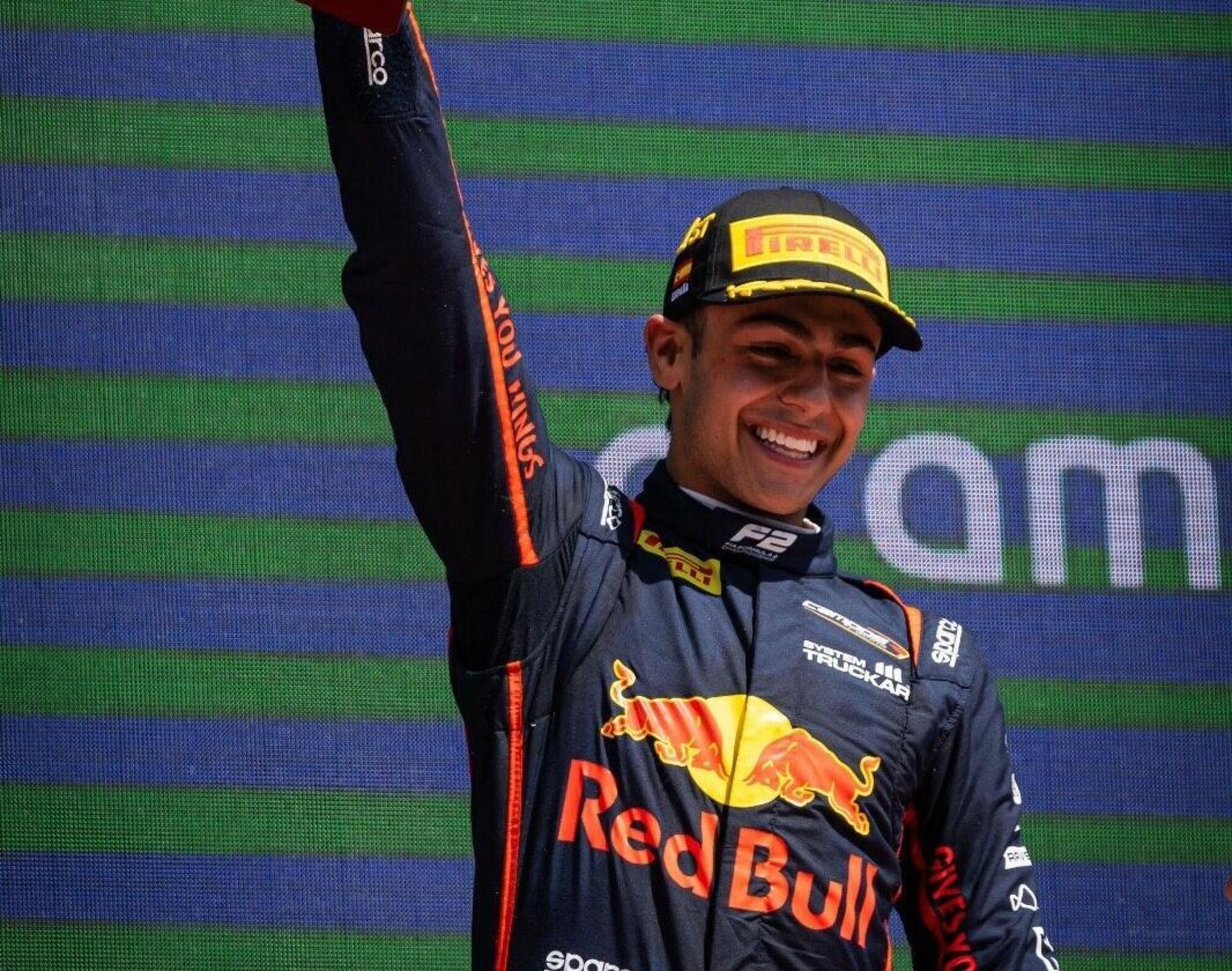 Il giovanissimo Arvid Lindblad, parte del Red Bull Junior Team