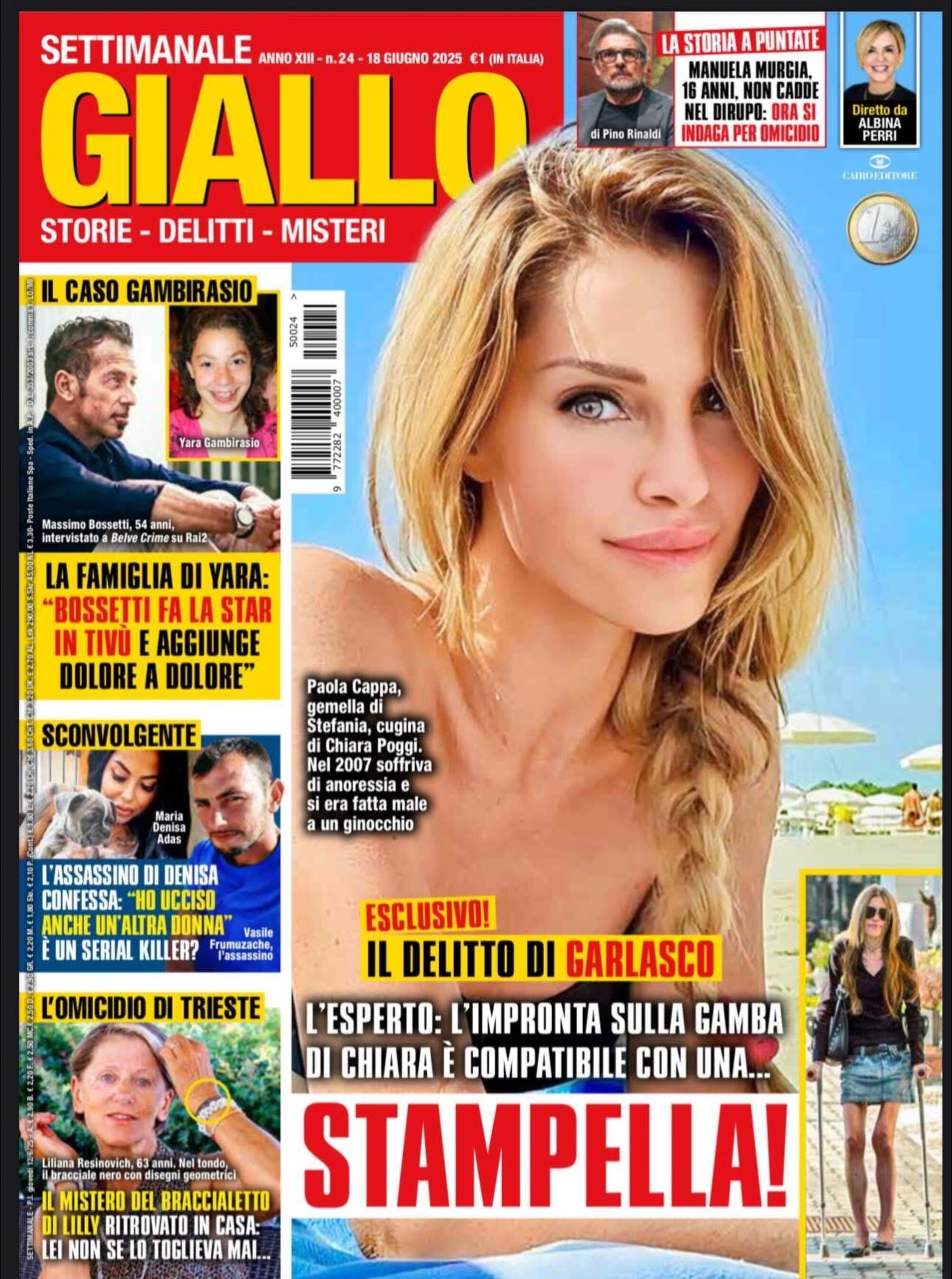 La copertina di Giallo in edicola