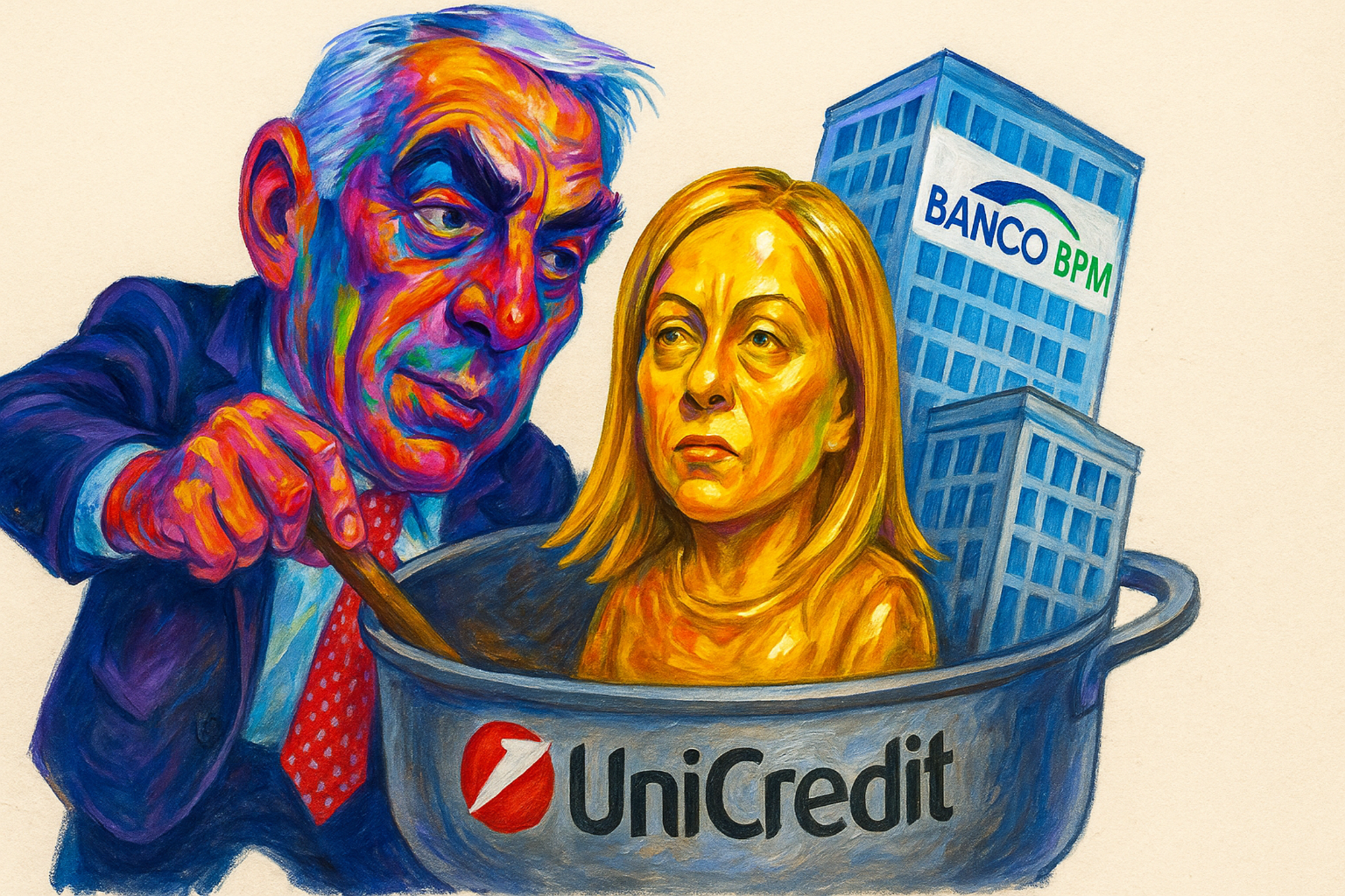 orcel meloni unicredit golden power banco bpm