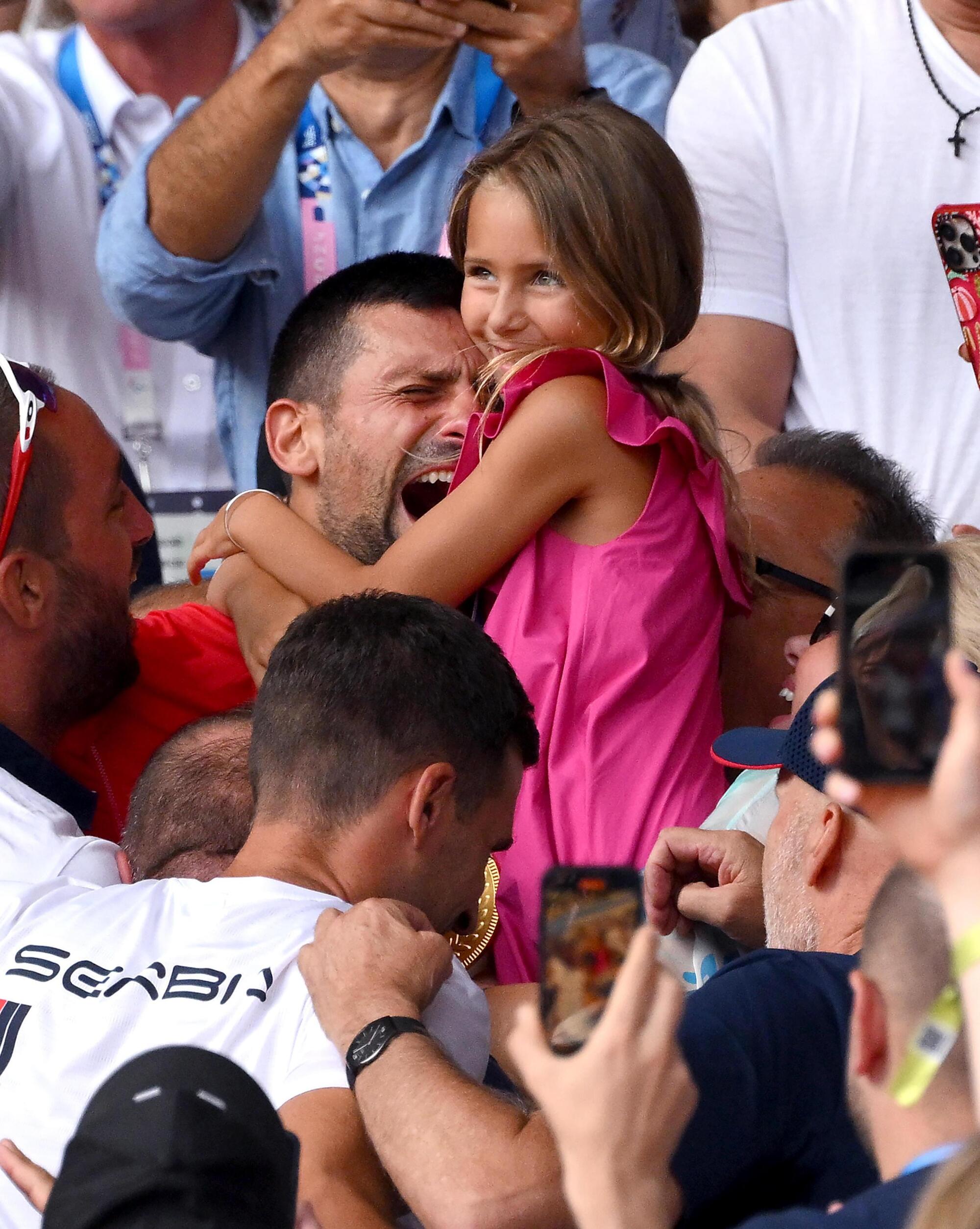 Djokovic con la sua bambina