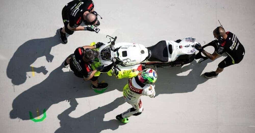 Il venerd&igrave; di Morbidelli al Mugello racconta che non esiste la magia, ma solo il lavoro. E su Valentino: &ldquo;Bellissimo averlo nel box. Con Diggia? La mia Desmosedici e la sua sono diverse&rdquo;