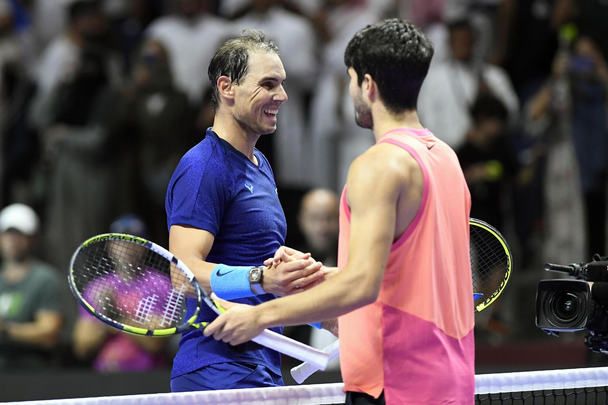Carlos Alcaraz e Rafa Nadal