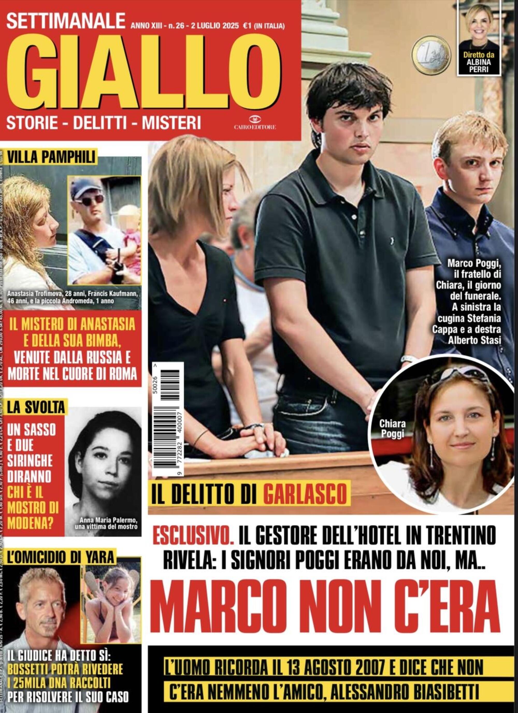 La copertina di Giallo in edicola