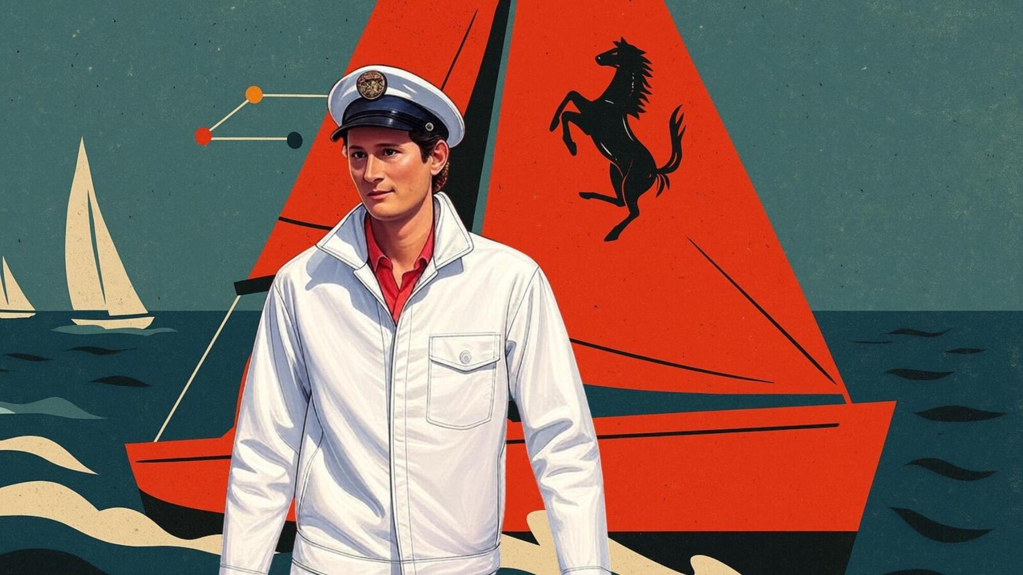 Elkann Ferrari vela