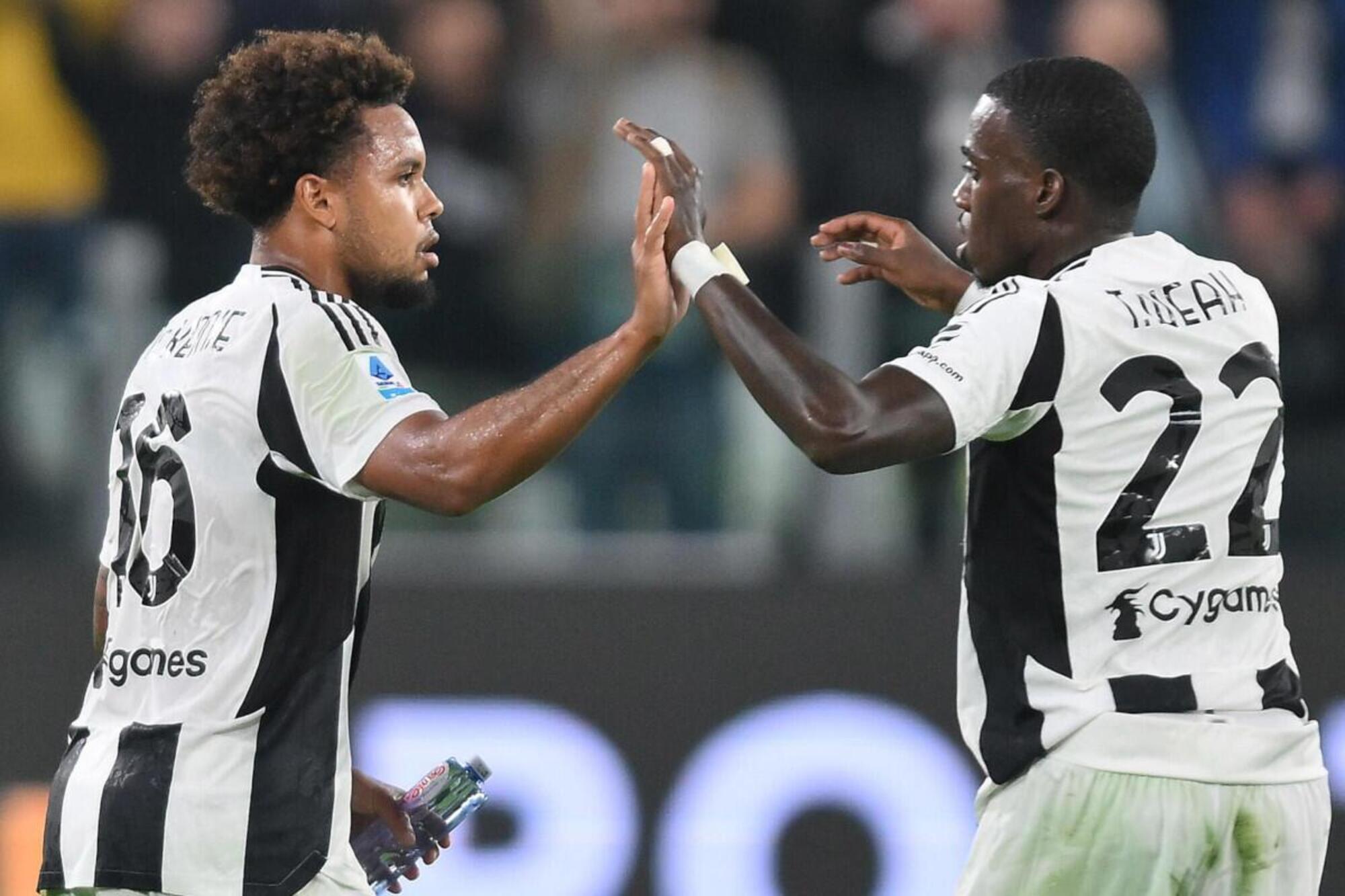 Weston McKennie e Timothy Weah della Juventus