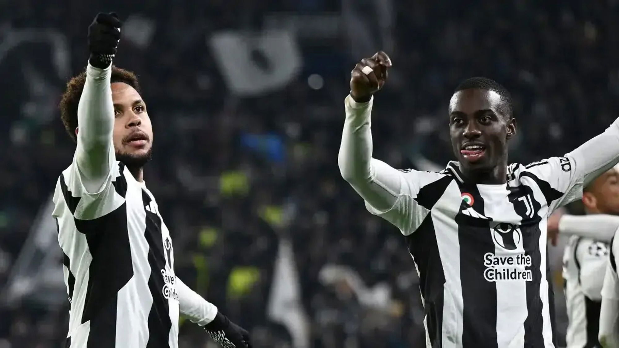 Weston McKennie e Timothy Weah della Juventus