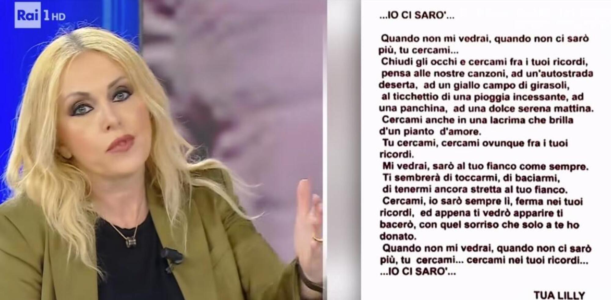 Roberta Bruzzone a La Vita in Diretta e la lettera di Lilly