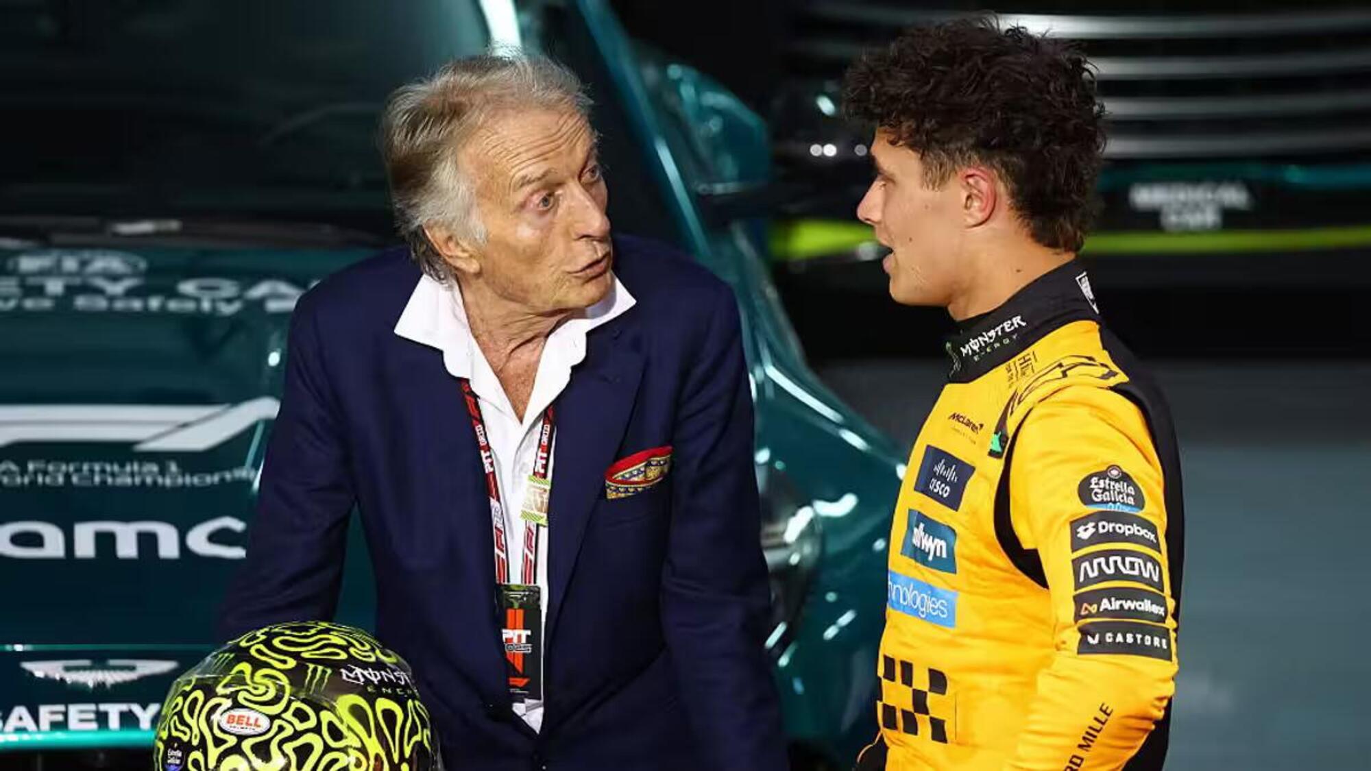Luca Cordero di Montezemolo insieme a Lando Norris
