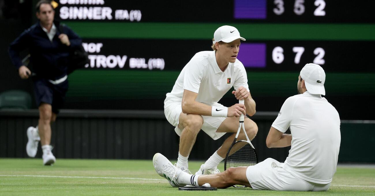 Wimbledon, come sta Sinner dopo il problema al braccio? Cosa dicono gli accertamenti? Intanto Jannik confessa che il dolore &ldquo;l&rsquo;ho sentita parecchio&rdquo; e Londra senza Panichi sia e Badio si deve &ldquo;adattare&rdquo; con un fisioterapista che&hellip;
