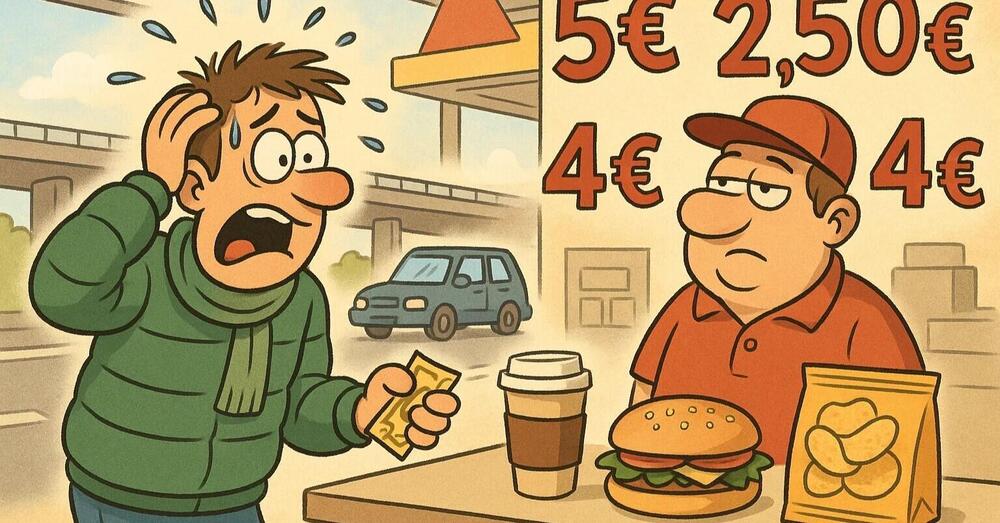Ma avete visto quanto costa mangiare e bere nelle aree di sosta? Una follia: tutti i rincari