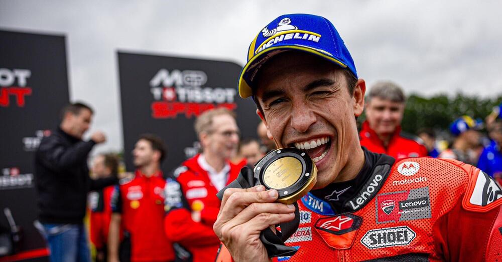 Senza fondo! Al Sachsenring un altro giorno in cui Marc Marquez mente per farsi amare: diceva di firmare per il 2&deg; posto, ha vinto &quot;perch&eacute; &egrave; il compleanno di Dall&#039;Igna&quot;