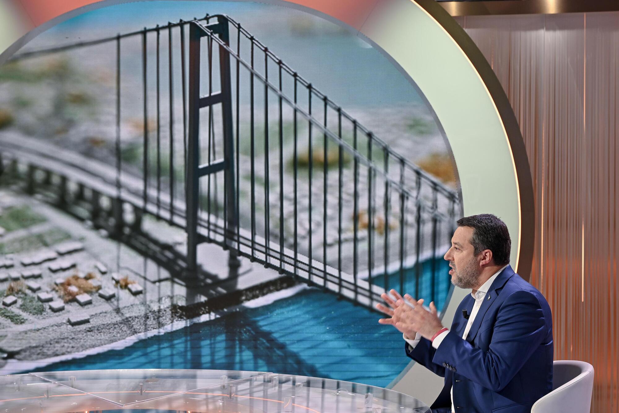 Il ministro Salvini e il progetto del Ponte sullo Stretto