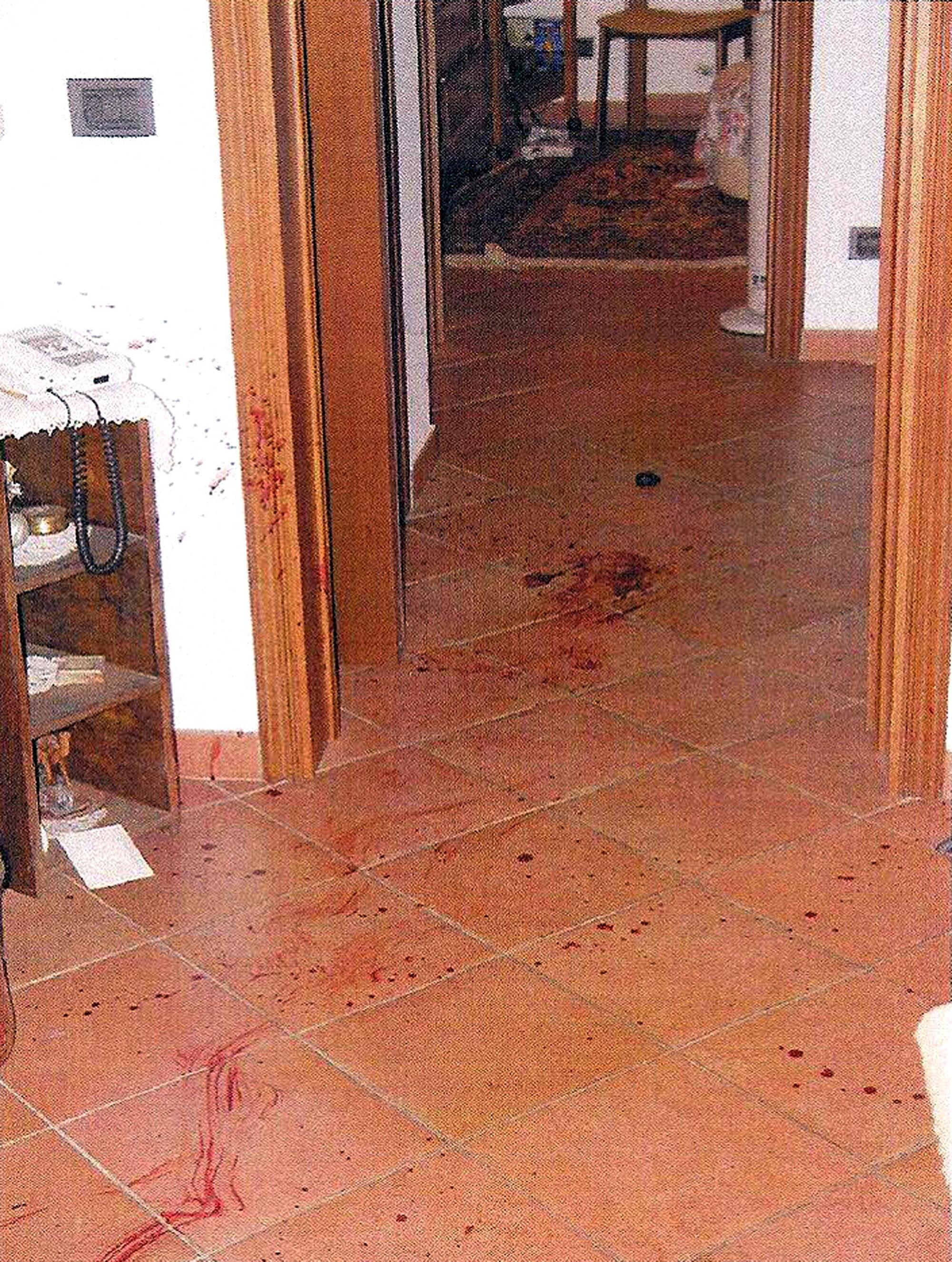 La scena del delitto nella villetta della famiglia Poggi a Garlasco