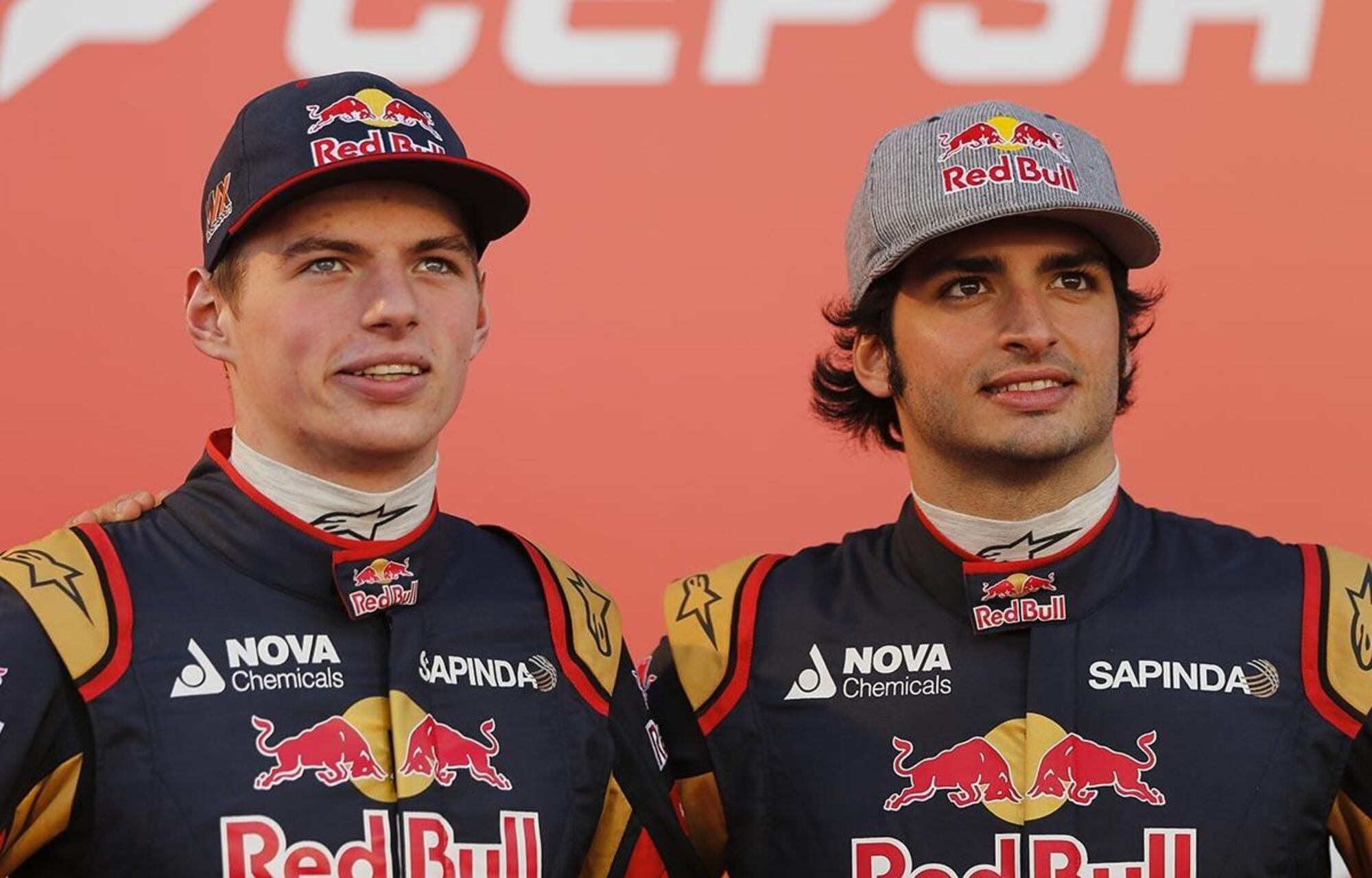 Max Verstappen e Carlos Sainz ai tempi della Toro Rosso