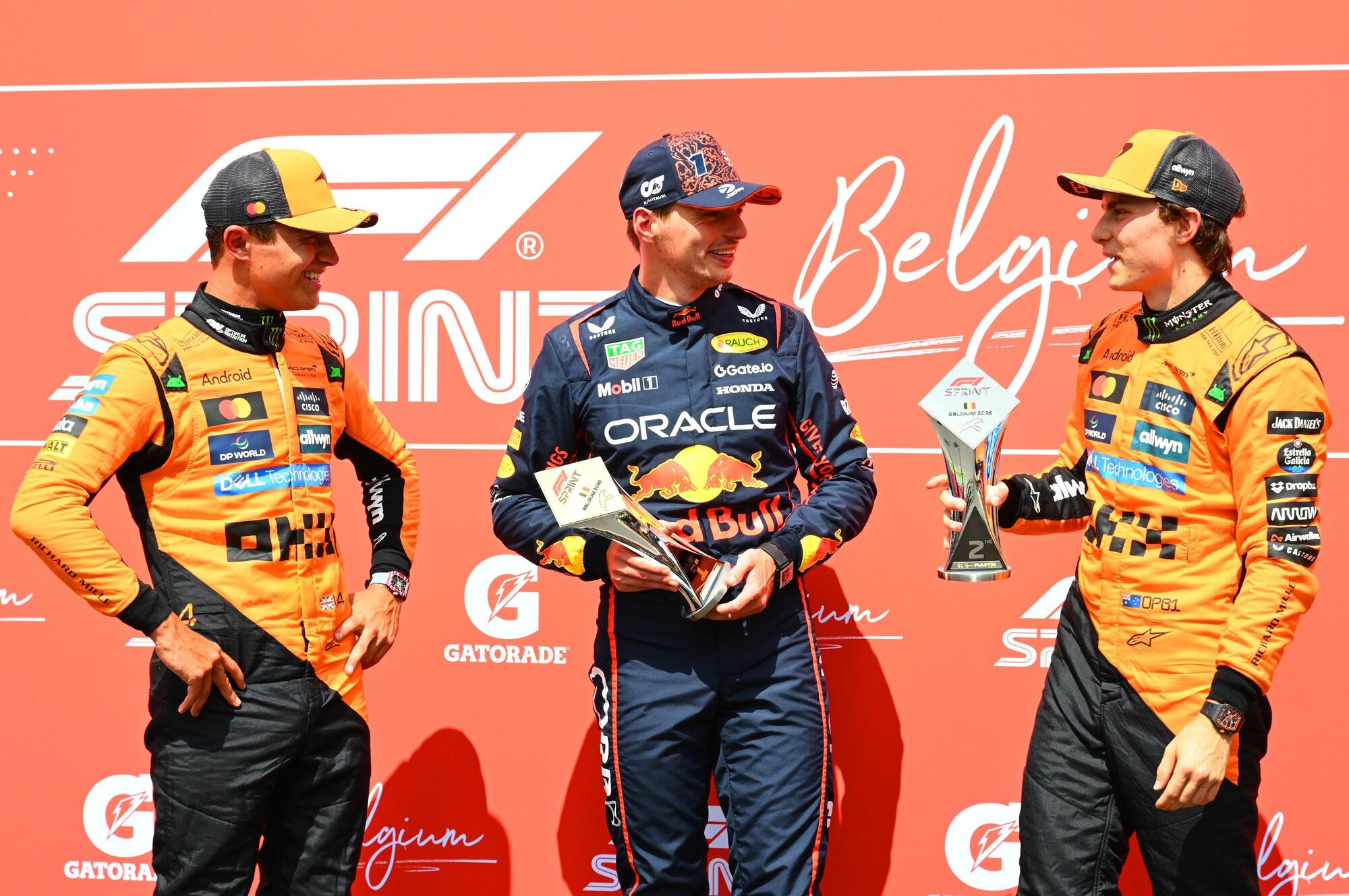 La top 3 della Sprint in Belgio.