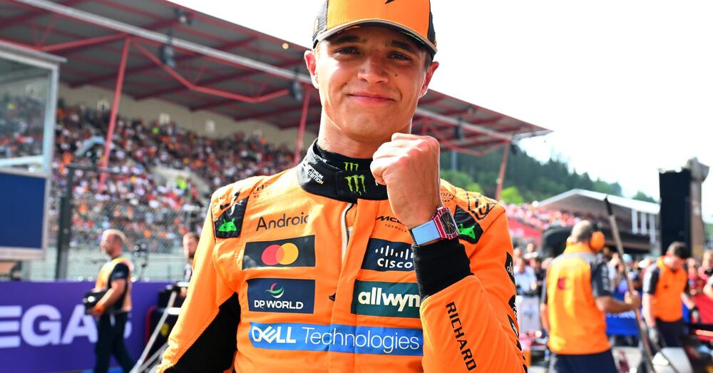 CRISI NERA: Hamilton ma che succede? A Spa Lando Norris &egrave; in pole position, ma si parla ancora della Ferrari. E menomale che c&rsquo;&egrave; Leclerc&hellip;
