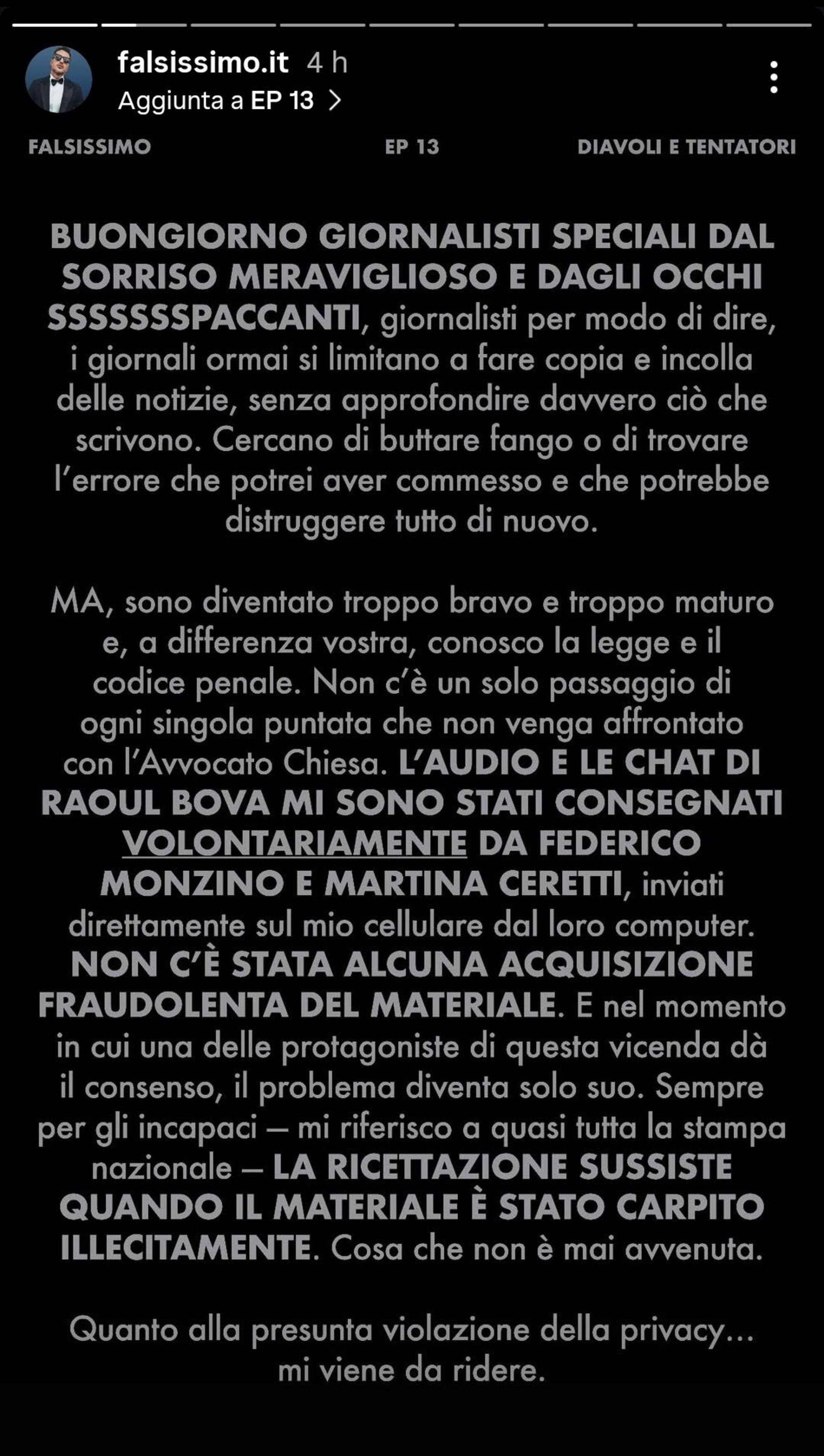 Le stories di Corona