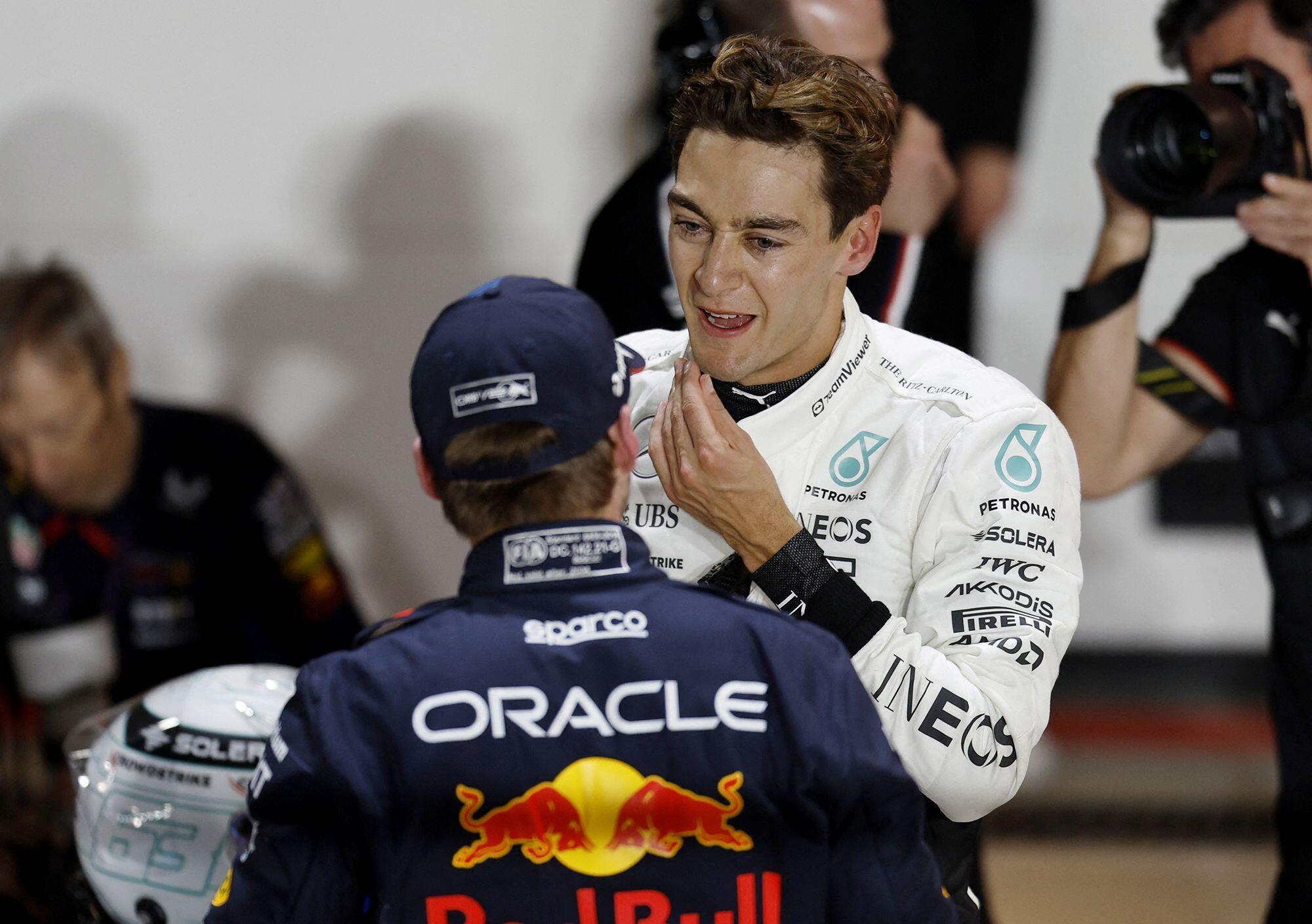 George Russell Max Verstappen Qatar