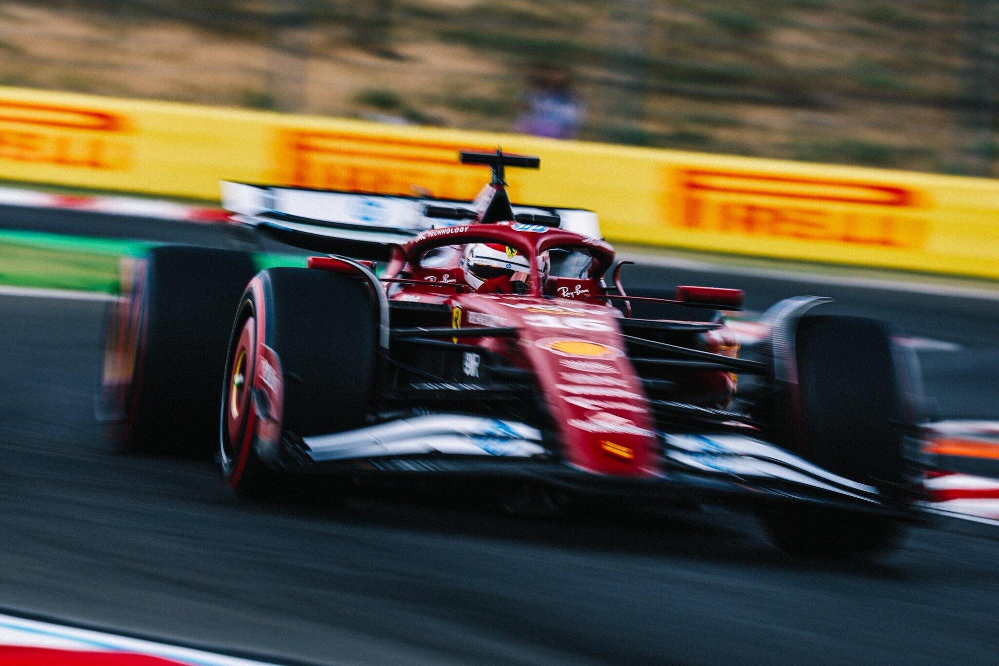 Charles Leclerc Ferrari Hungaroring