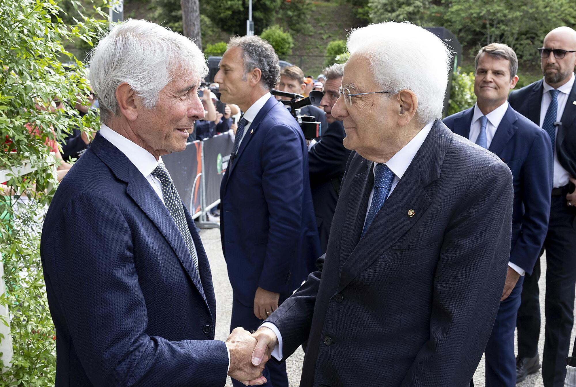 Andrea Abodi, Ministro dello Sport con il Presidente della Repubblica Sergio Mattarella