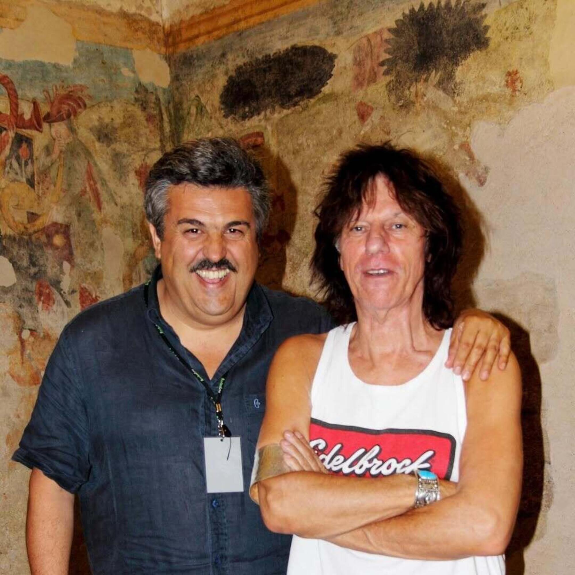 Claudio Trotta con Jeff Beck