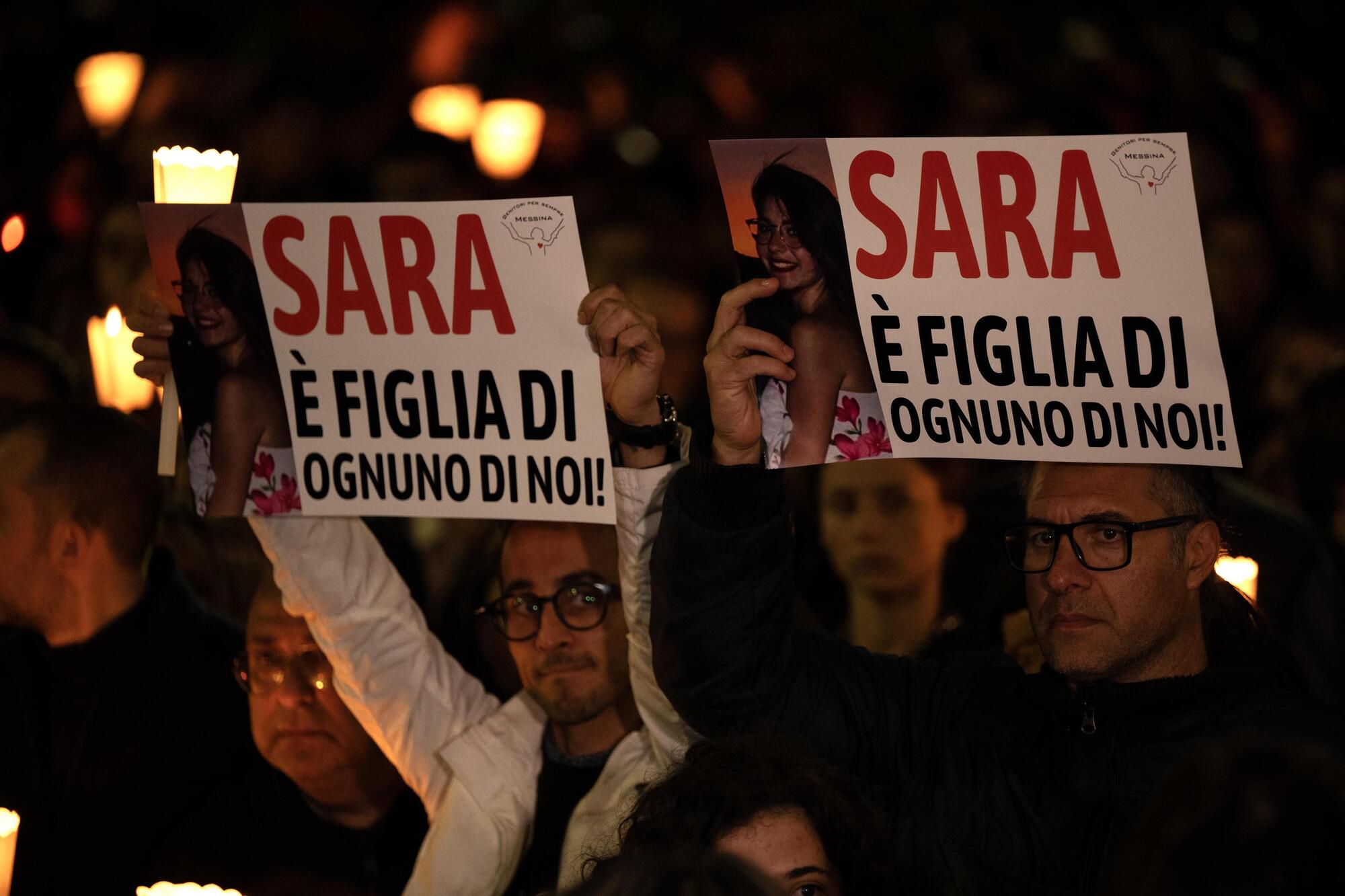 Cortei per Sara Campanella