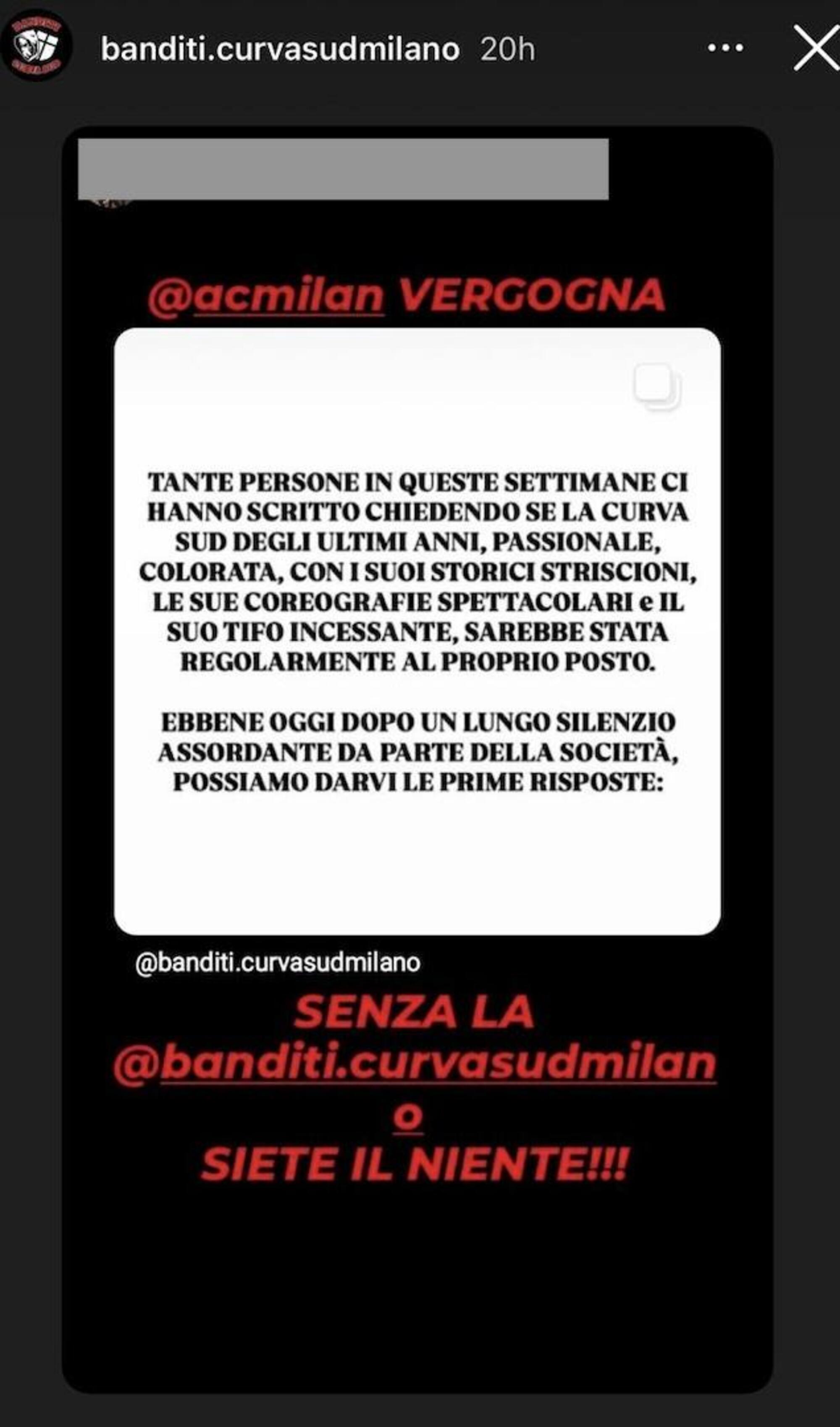 La rivolta social degli ultras del Milan
