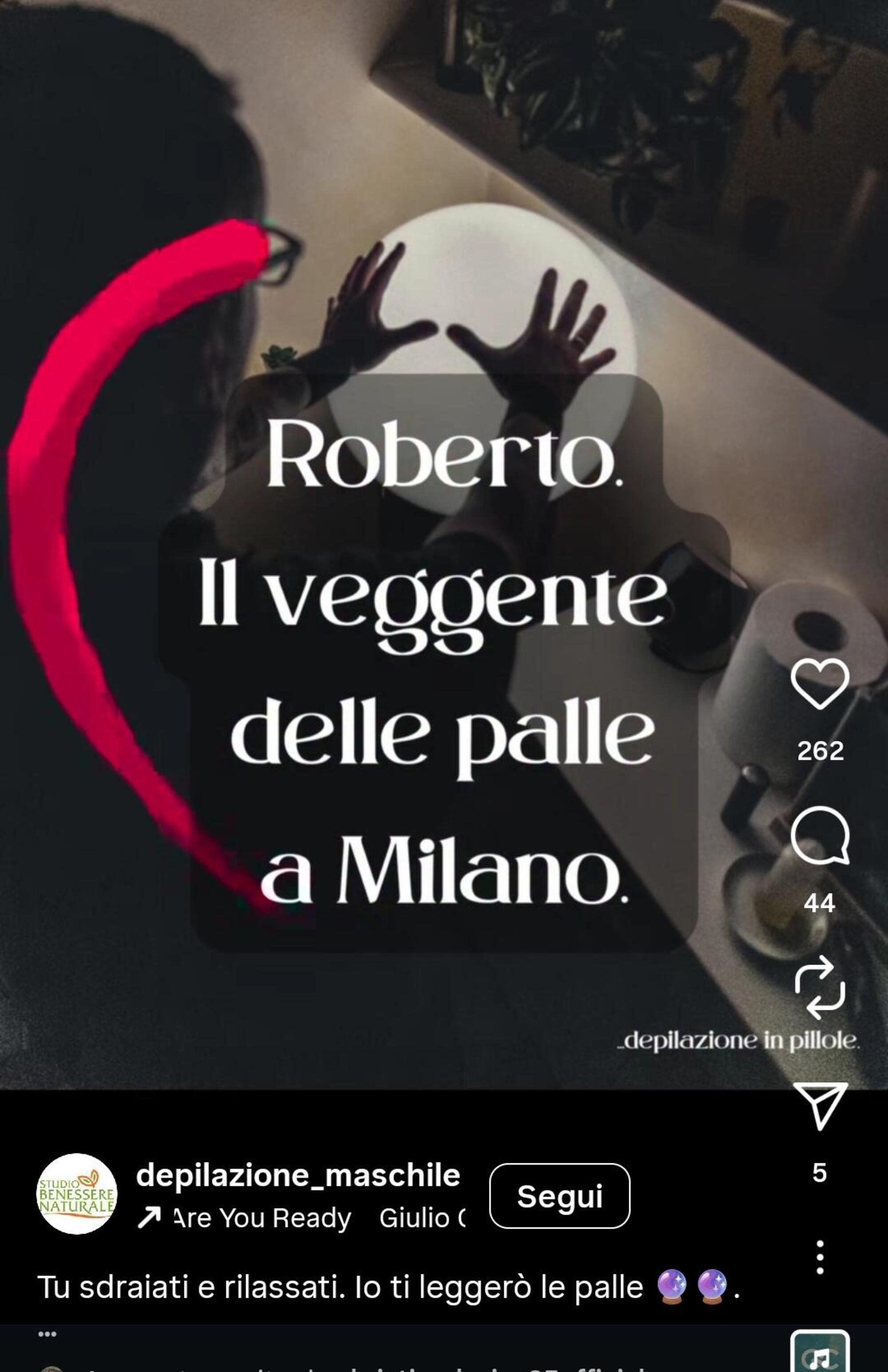 Roberto, il veggente delle palle