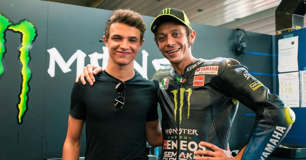 Lando Norris racconta tutto il suo amore per Valentino Rossi: &ldquo;Era il mio eroe. Da bambino avevo cominciato con le moto, prima della F1 mi piaceva tutto&rdquo;