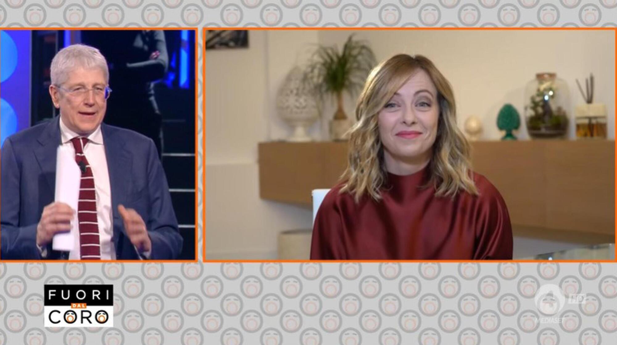 Giorgia Meloni a Fuori dal Coro
