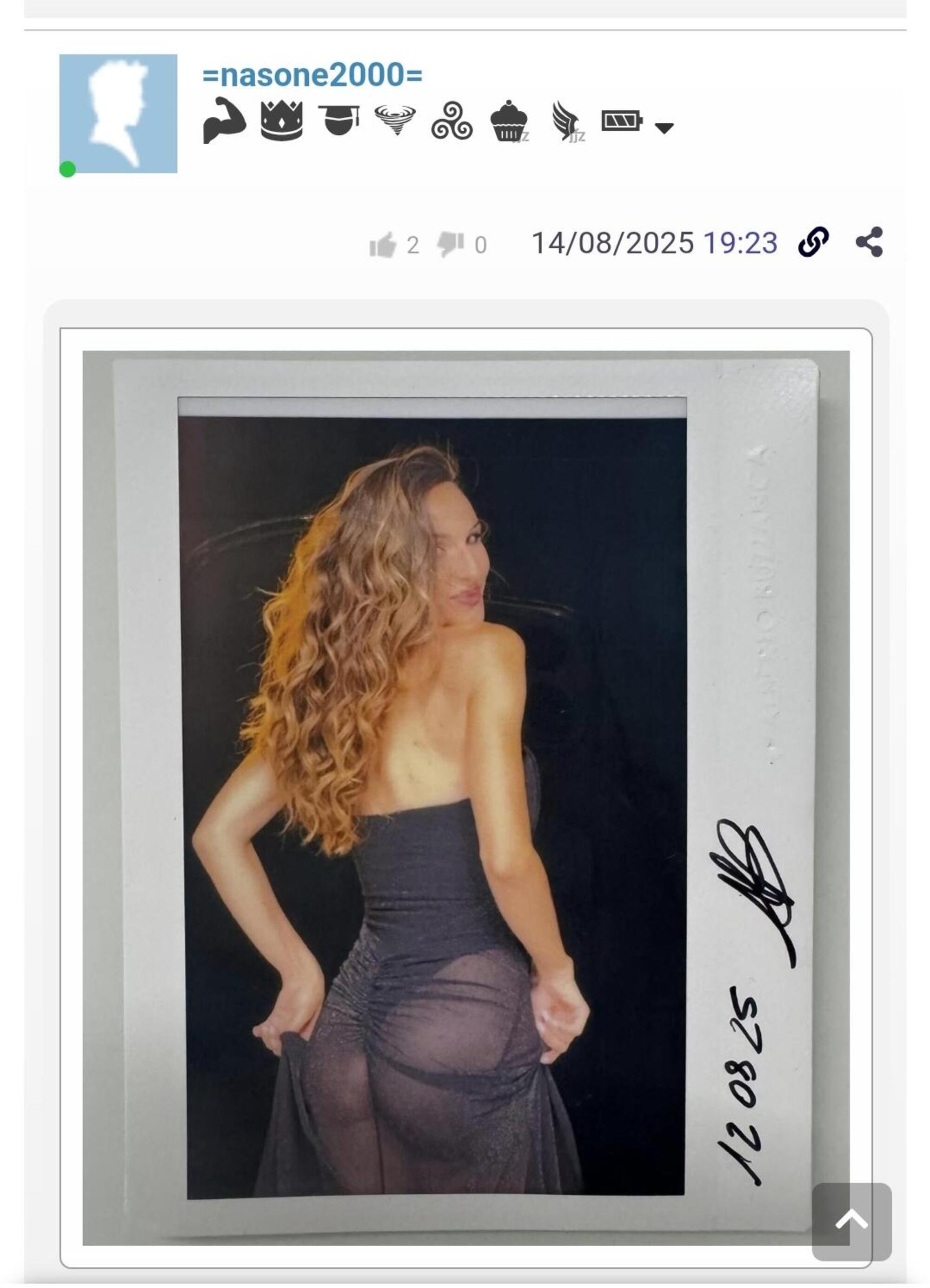 Chiara Squaglia di Striscia sul Forum
