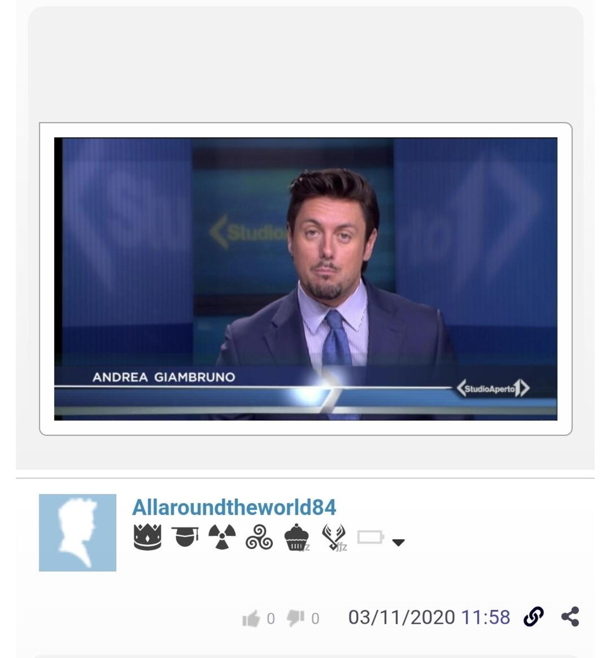 Andrea Giambruno, anche lui sul forum