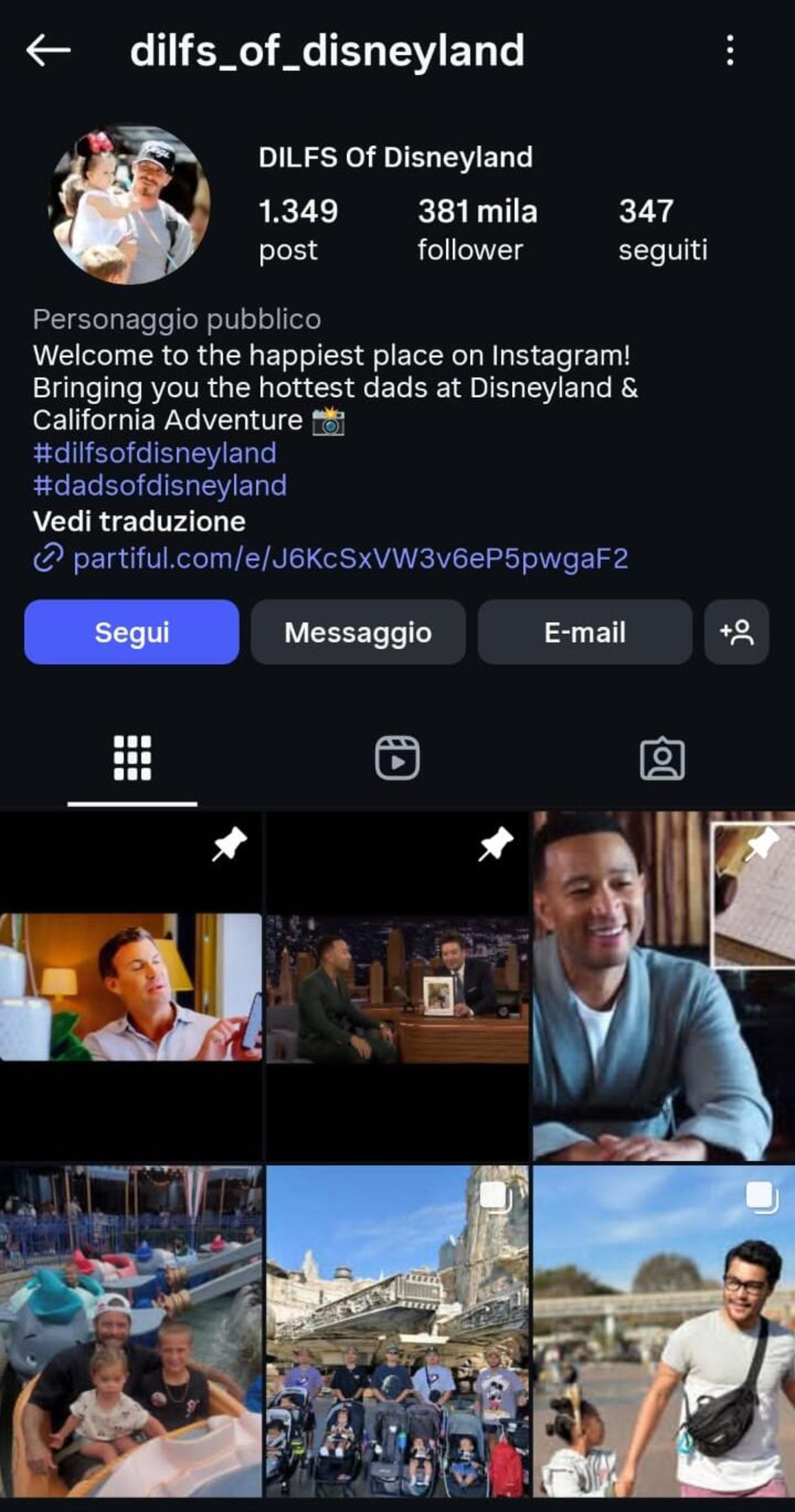 Dilf's of Disneyland su Instagram