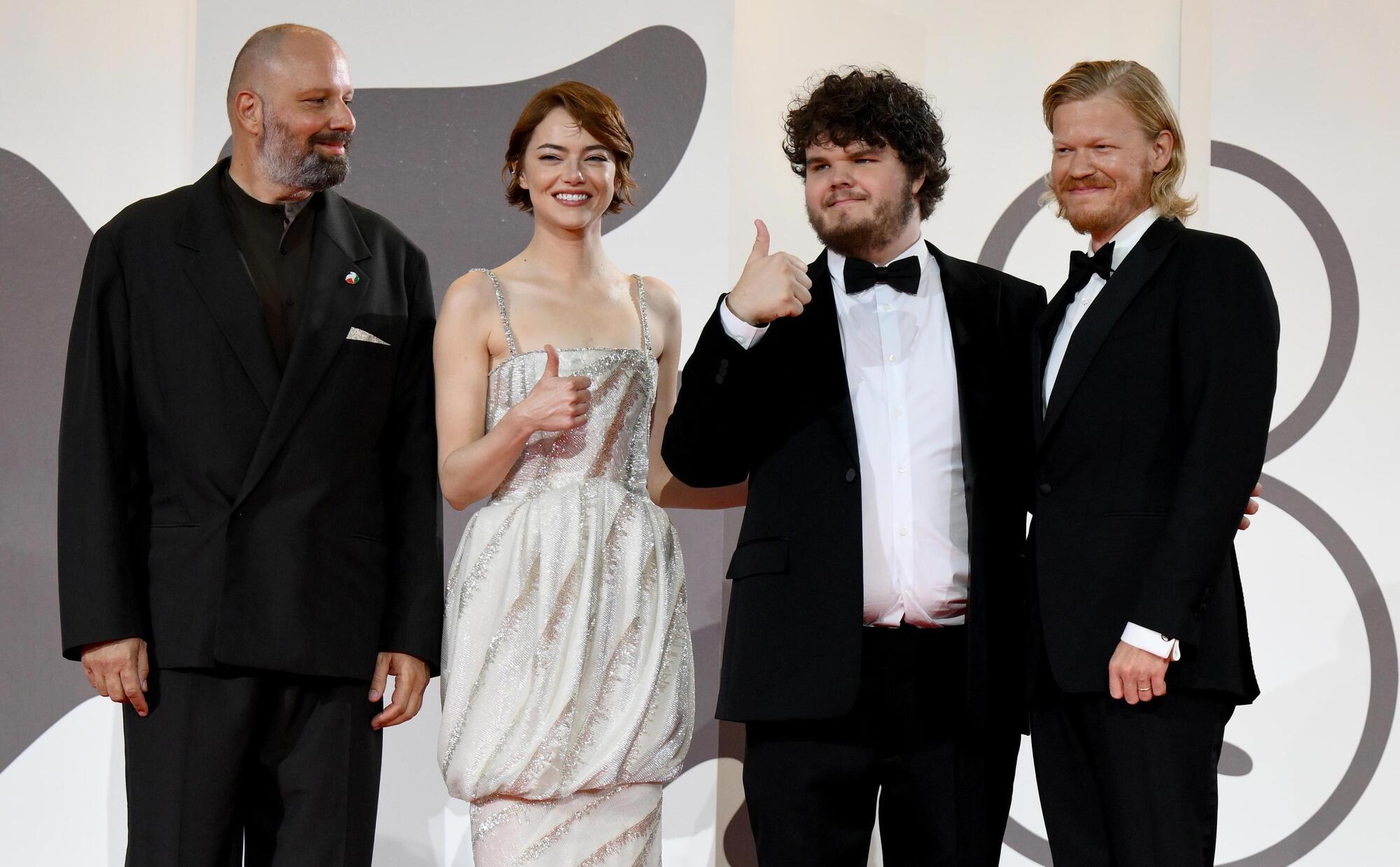 ansa Il cast di Bugonia alla 82 Mostra del cinema di Venezia