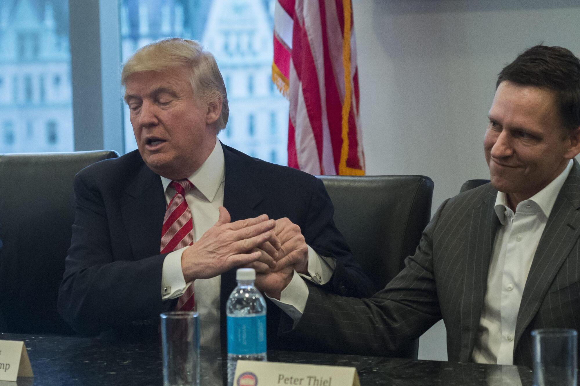 Peter Thiel e Donald Trump