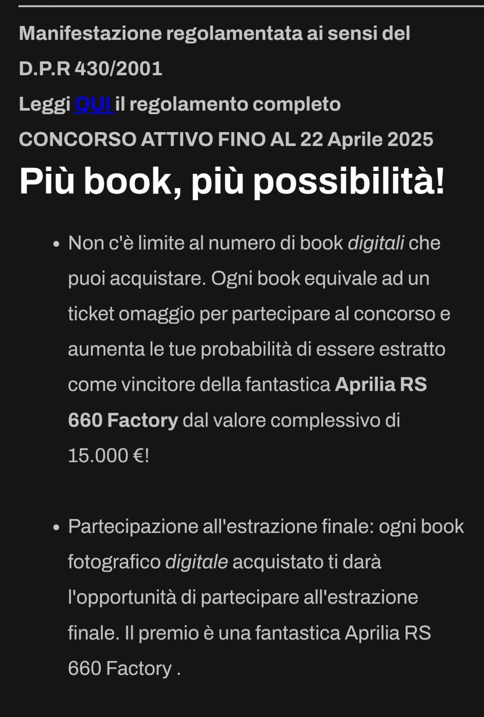 Il concorso di Sp Bike
