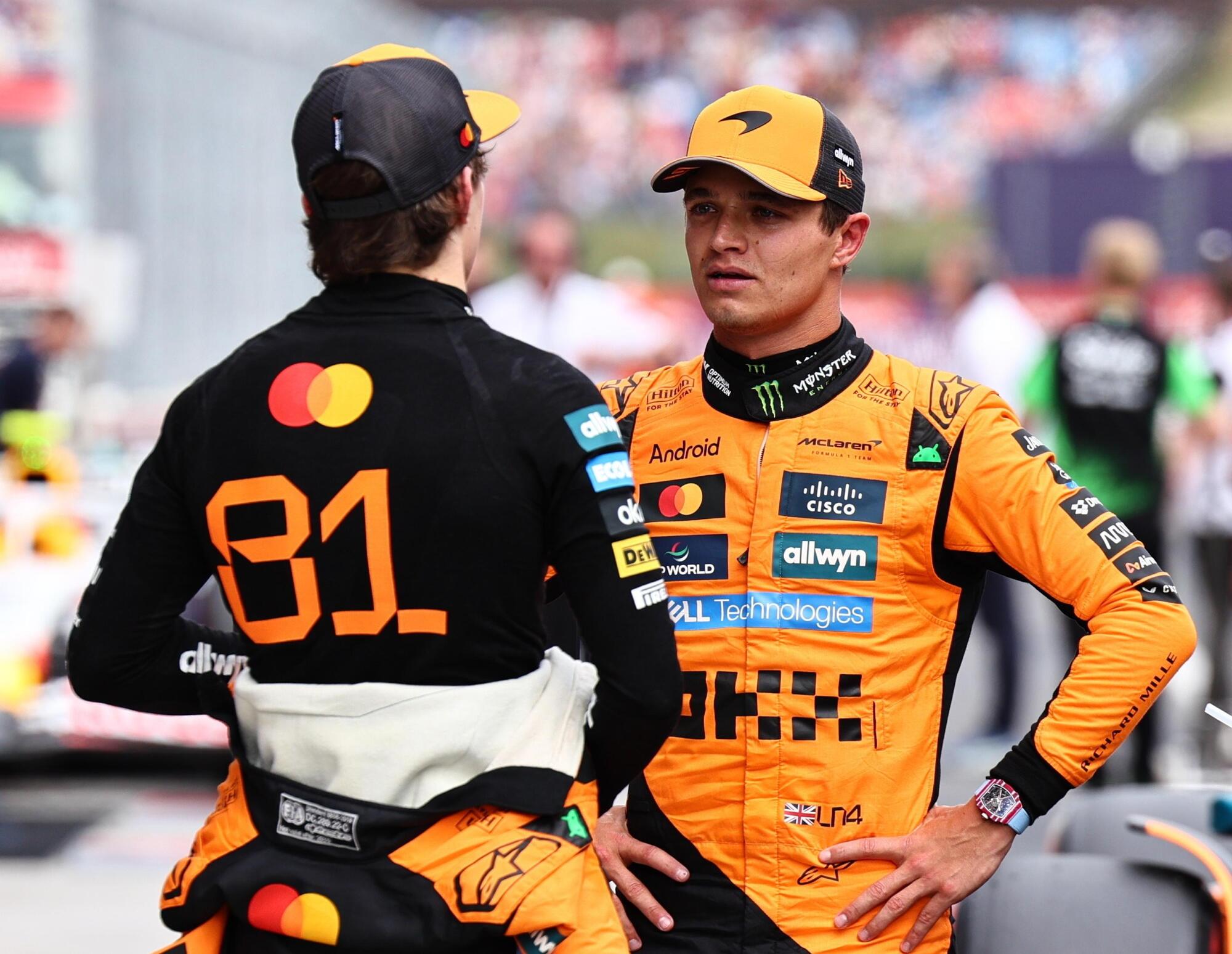 Oscar Piastri Lando Norris McLaren