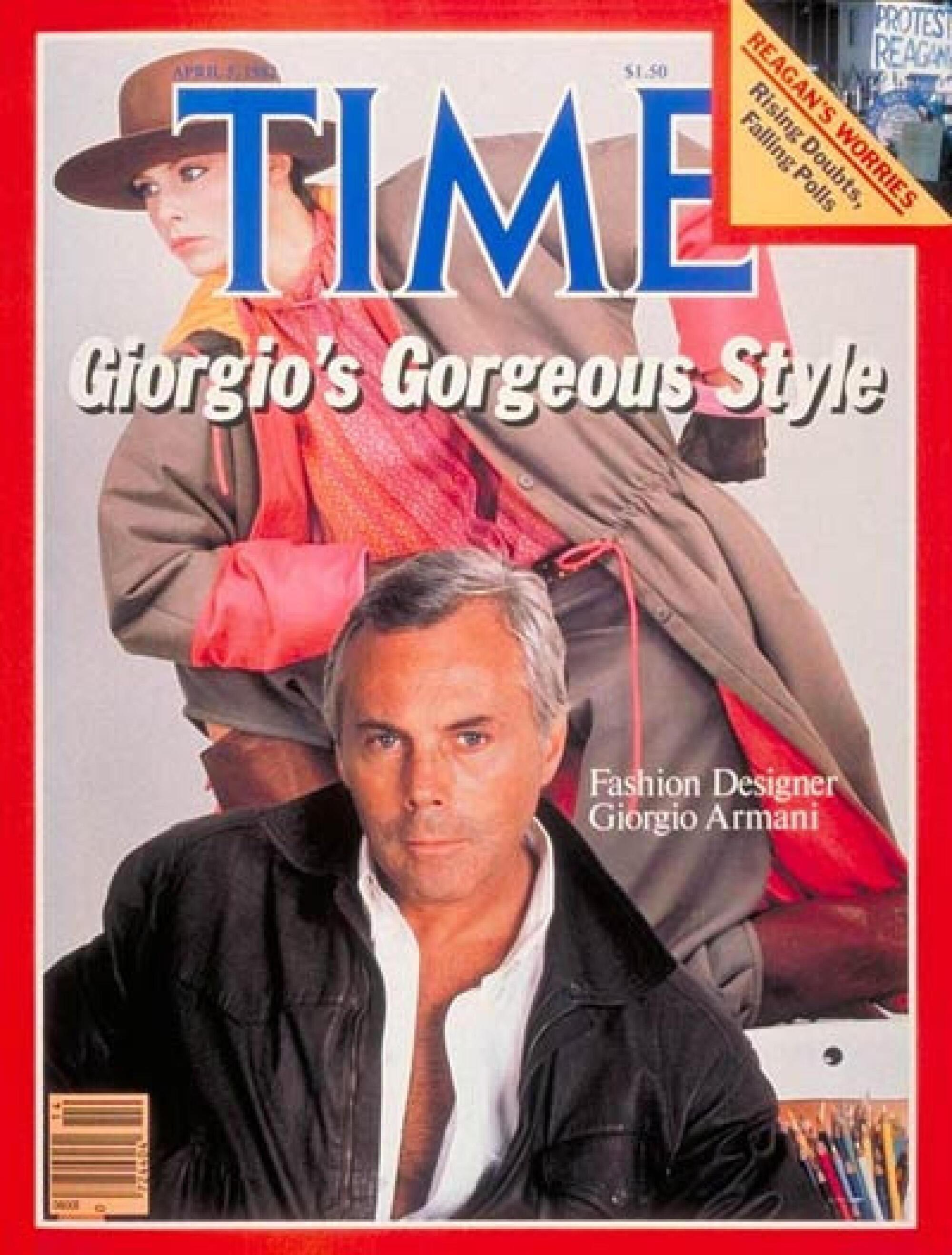 La copertina del Time sullo "stile di Giorgio Armani"