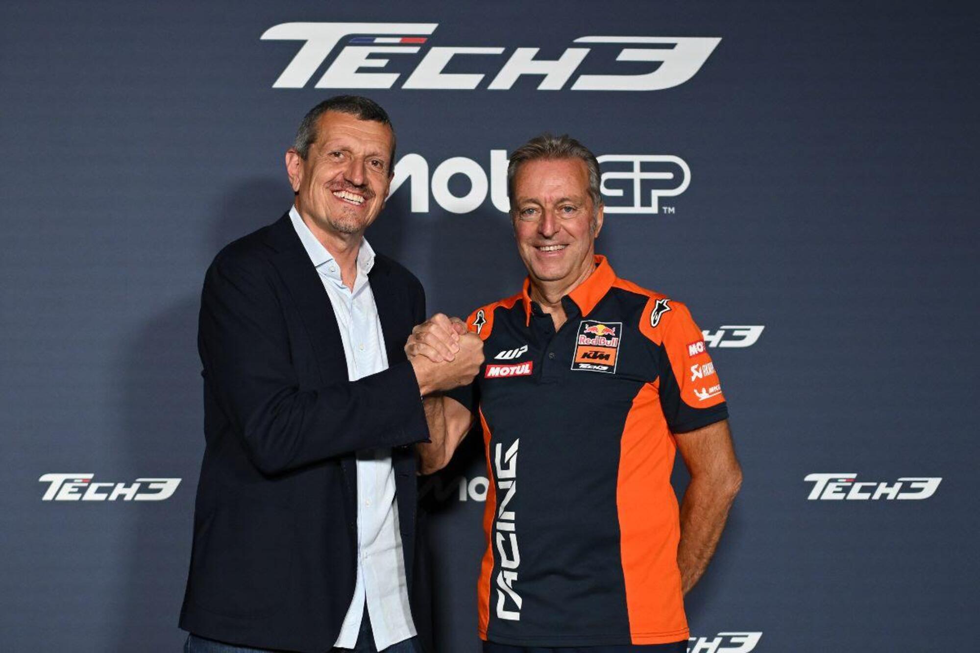 Guenther Steiner ed Herve Poncharal