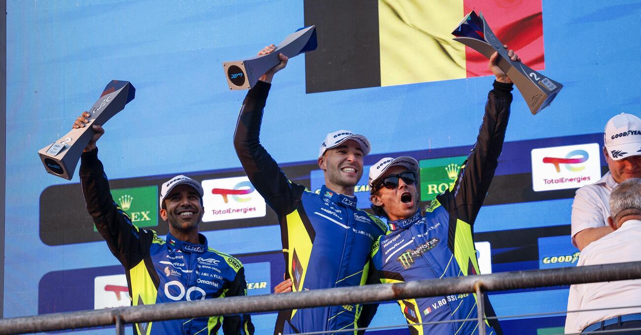 Valentino Rossi presenta Paura e delirio ad Austin: ecco com&rsquo;&egrave; andata la folle gara del Doc (che sale sul podio) e il disastro della Ferrari nel WEC