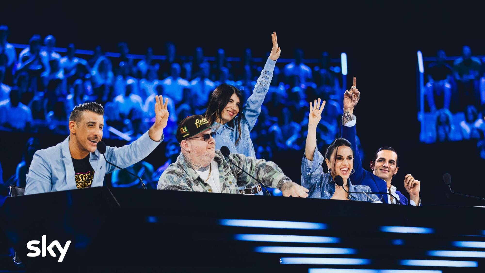 Giorgia e i giudici di X Factor 2025