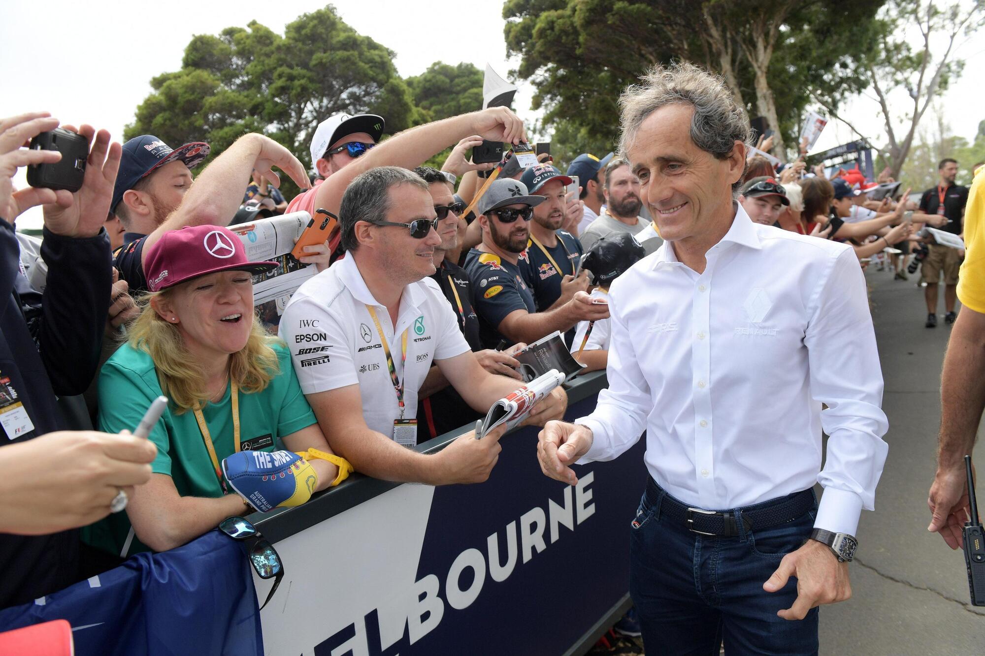 Alain Prost al Gran Premio d&#039;Australia nel 2017