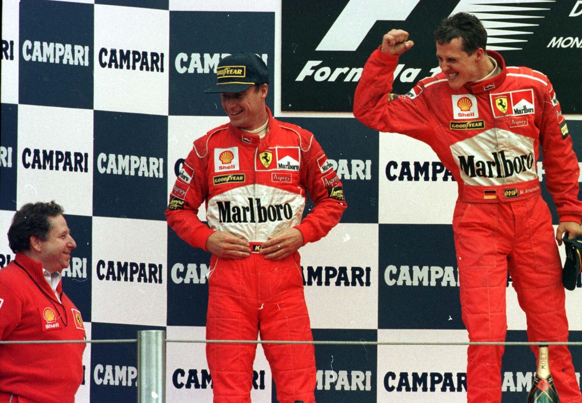 Michael Schumacher Eddie Irvine Monza 