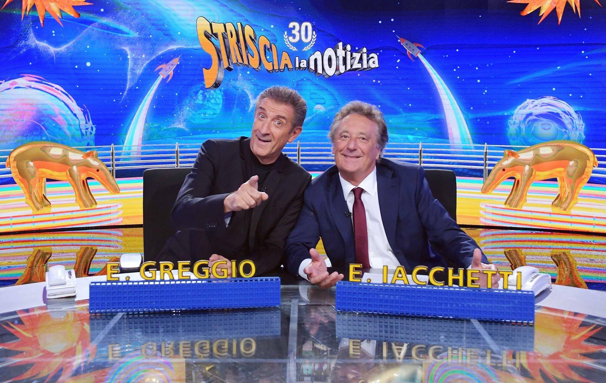 Ezio Greggio ed Enzo iacchetti 30 anni Striscia