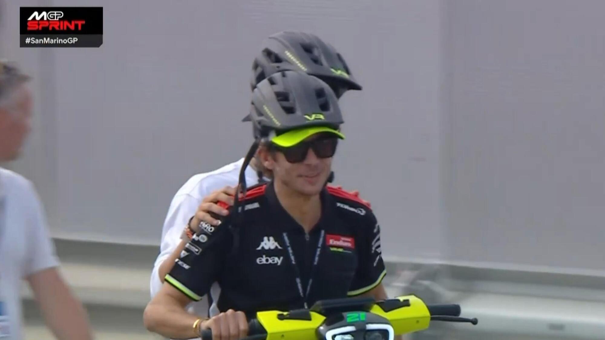 Lando Norris Valentino Rossi MotoGP Misano