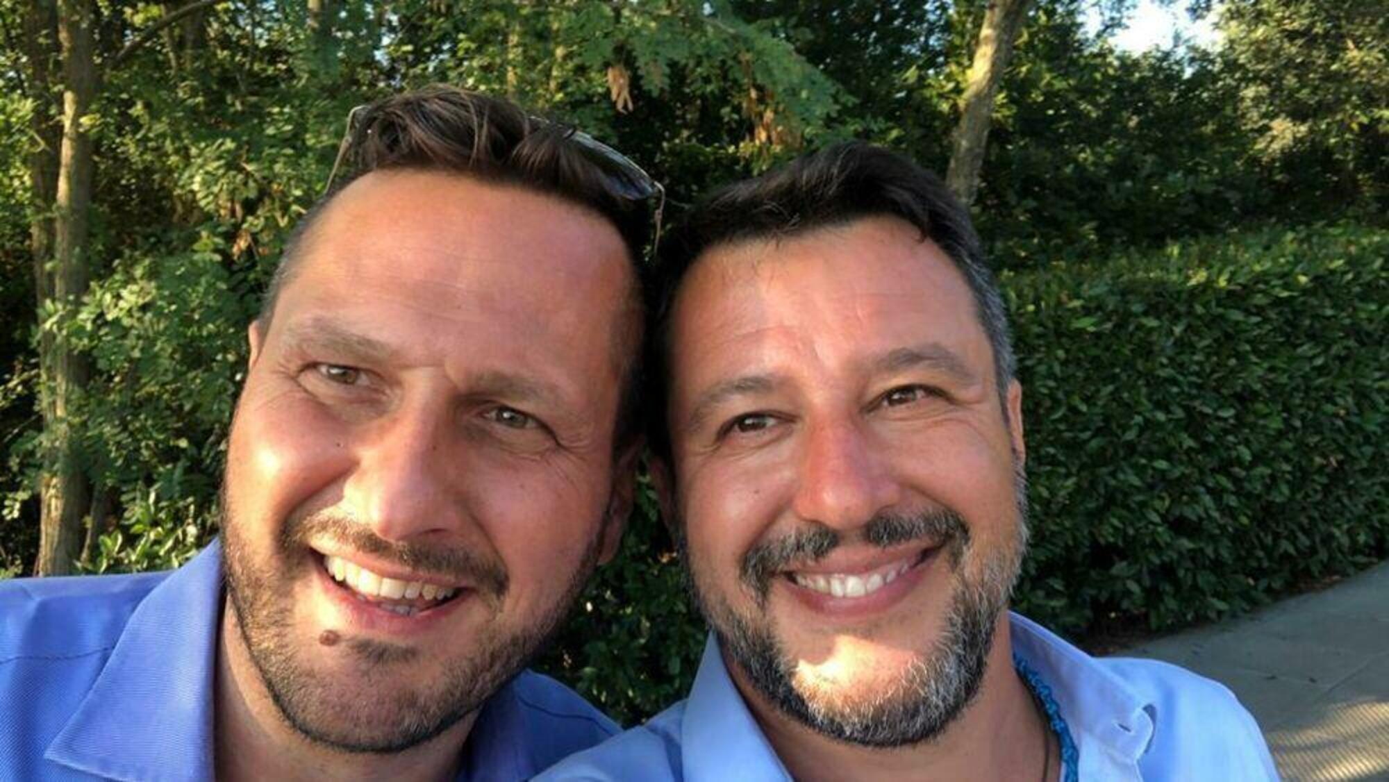 Gianni Brogi con Matteo Salvini
