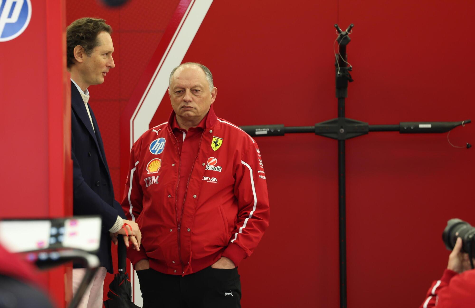 John Elkann Frederic Vasseur Ferrari